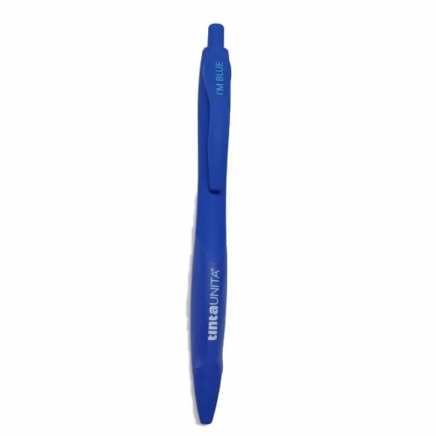Penna a Scatto I'm Tinta Unita punta 1mm colorata Blu