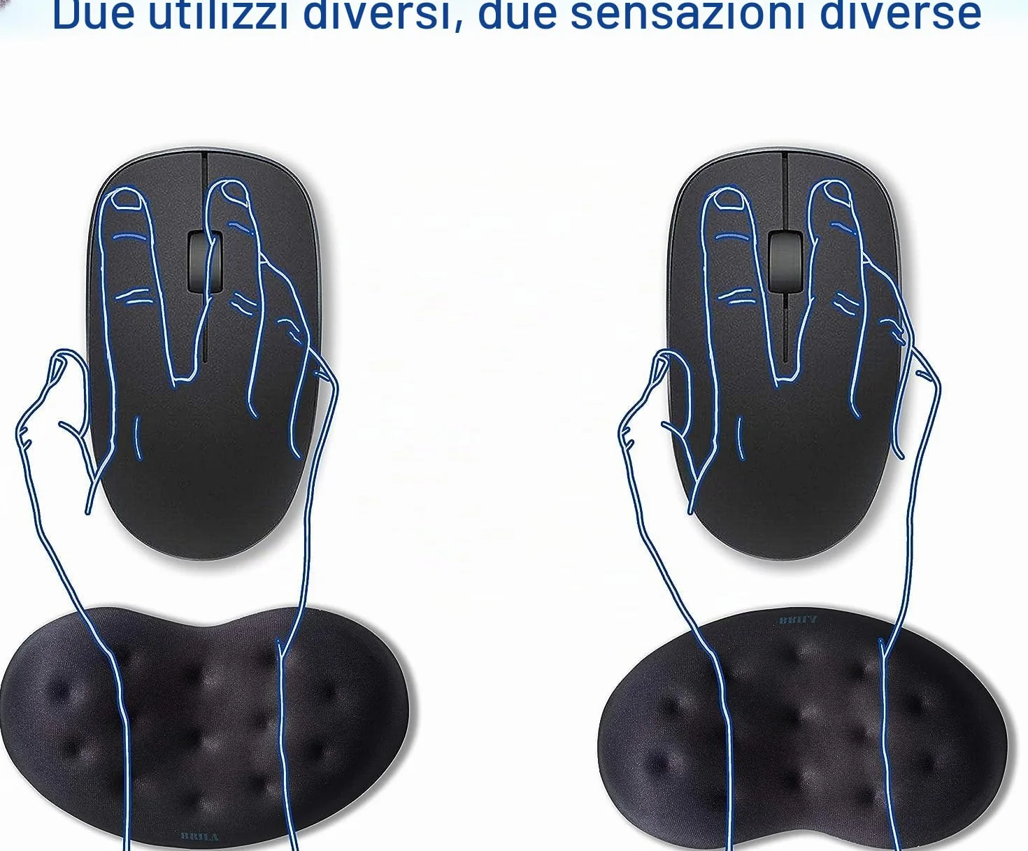 Cuscino ergonomico in memory foam per poggiapolsi per computer, sollievo dal dolore al polso