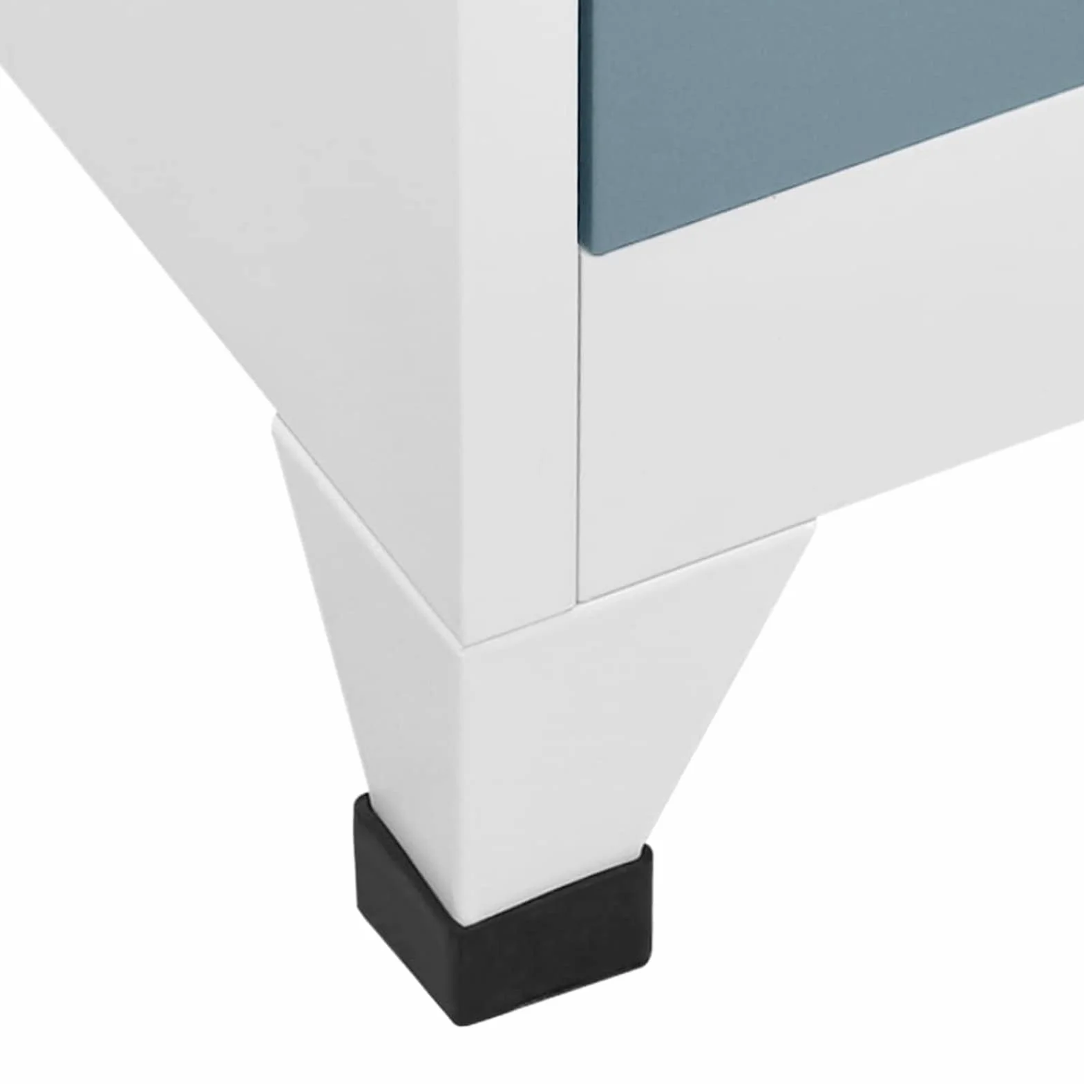Festnight Armadietto Spogliatoio, Armadietti Spogliatoio Metallici, Armadio in Metallo, Armadio Spogliatoio, Armadietto con Serratura in Acciaio Grigio Chiaro e Scuro 90x45x180cm