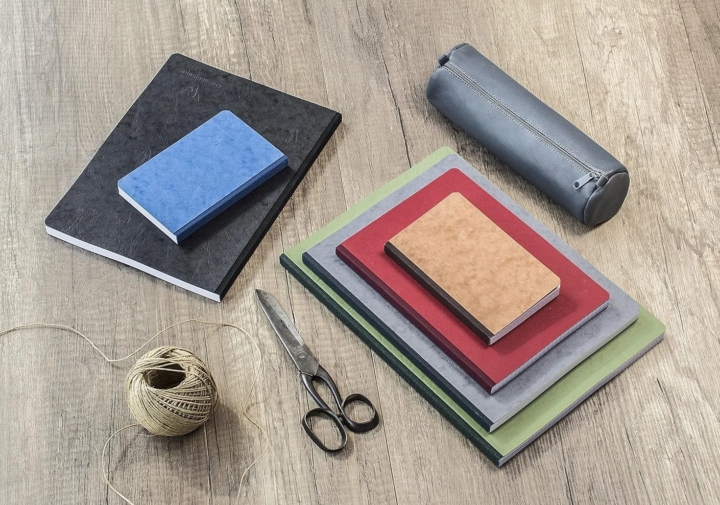Clairefontaine Age Bag taccuino cucito A4 21x29,7 cm 192 pagine quadretti carta 90 g copertina effetto cuoio