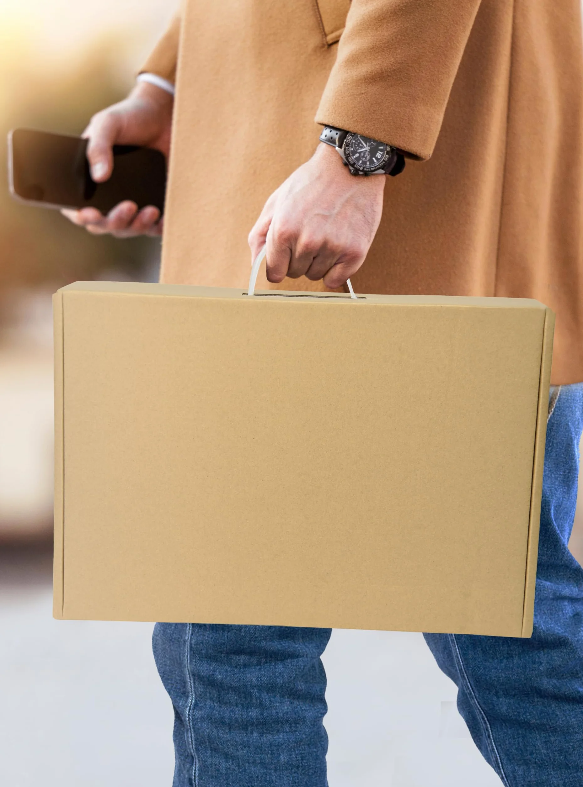 Orionstar Scatola per laptop con schiuma protettiva per computer portatile fino a 17,3 pollici, in cartone per computer portatili, scatola di spedizione per computer portatili