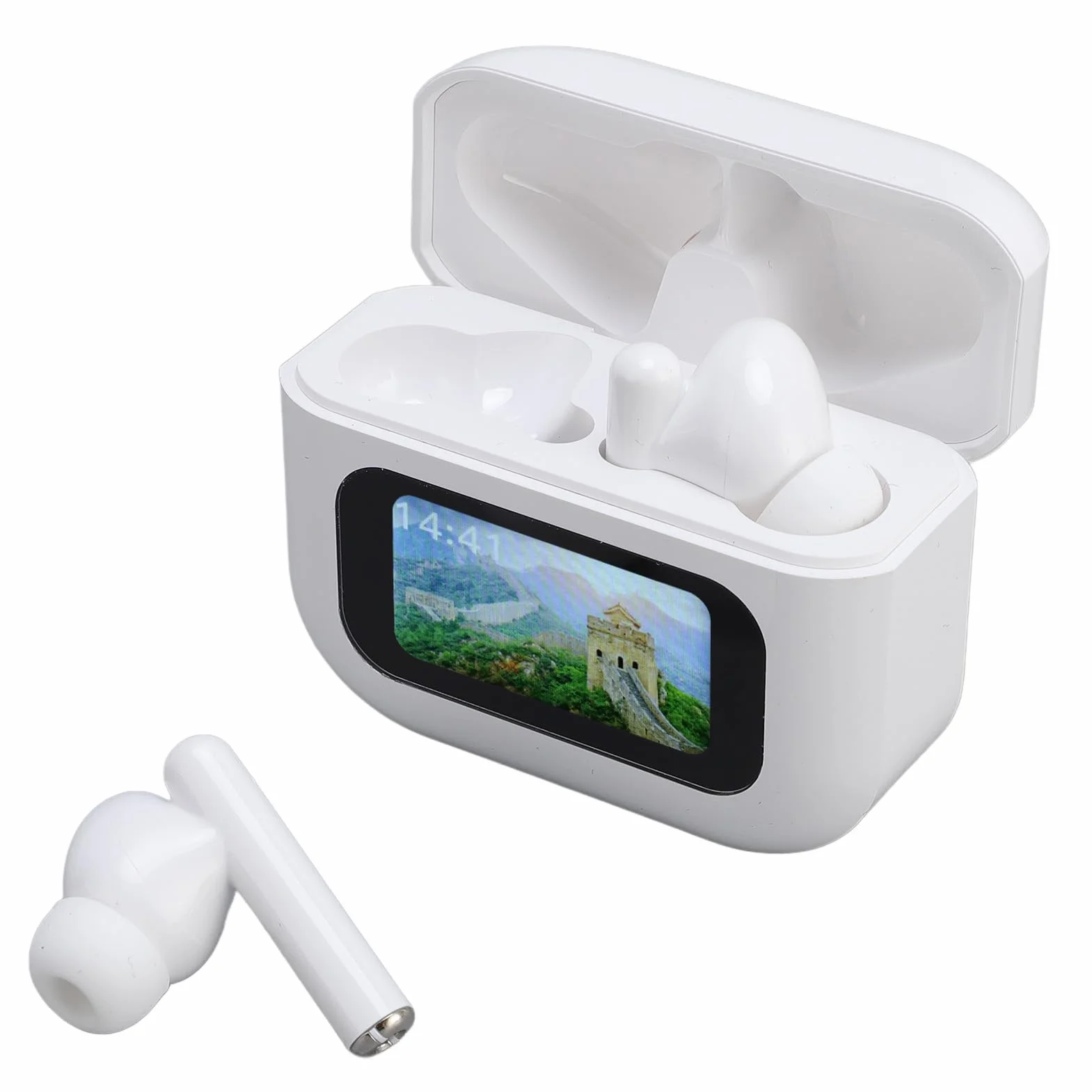 Fabater Auricolari Traduttori Bluetooth con Batteria a Lunga Durata e Cancellazione del Rumore, Supportano 144 Lingue, Ideali per Amici e Viaggiatori (WHITE)