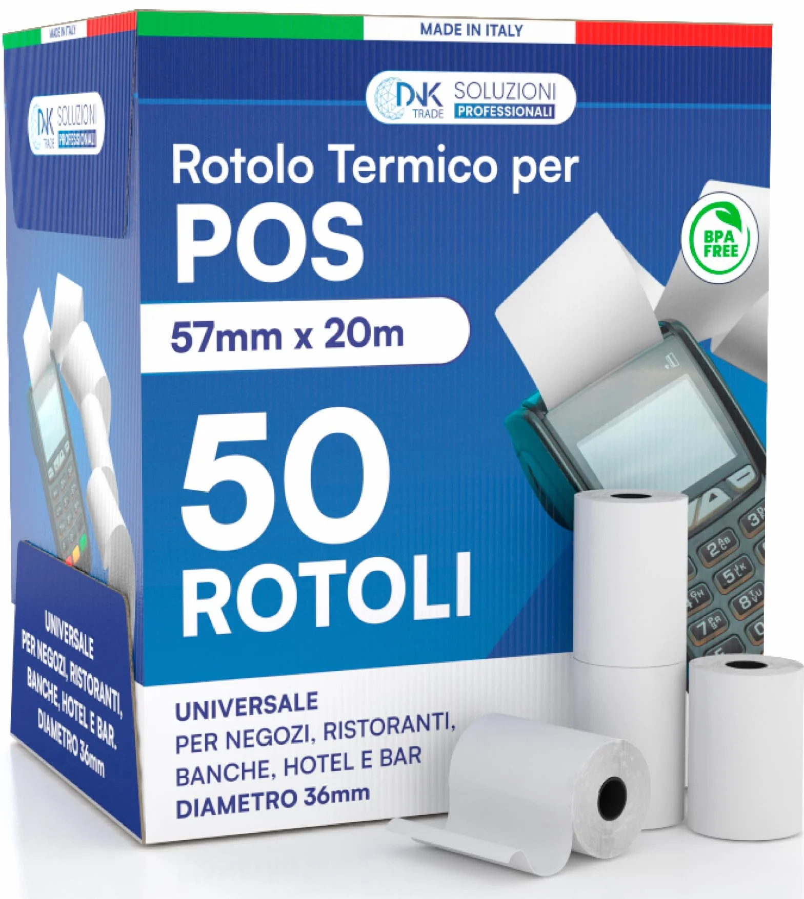 Rotoli POS 57x20 m NEXI Mobile POS 50 sztuk