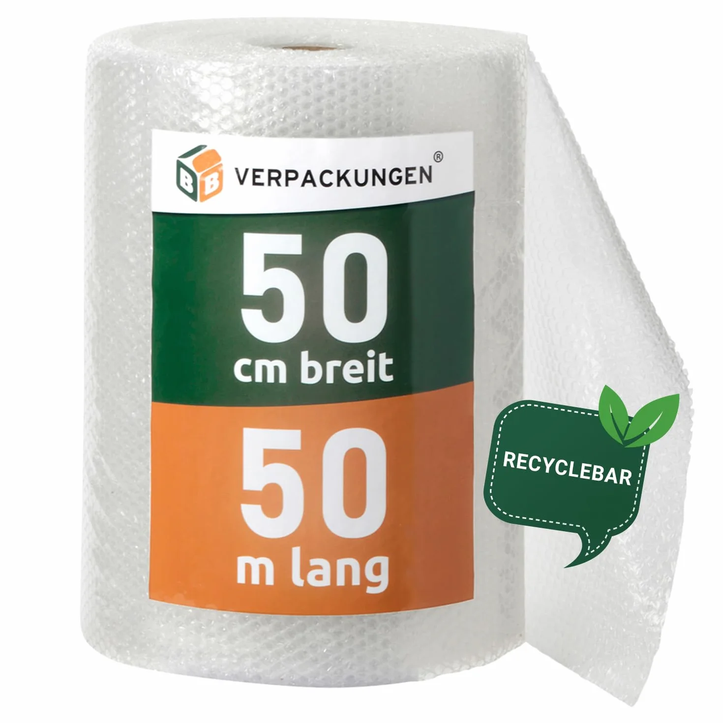 Rotolo di pluriball 0,5 x 50 m spessore 60 my pellicola per imballaggi e protezione