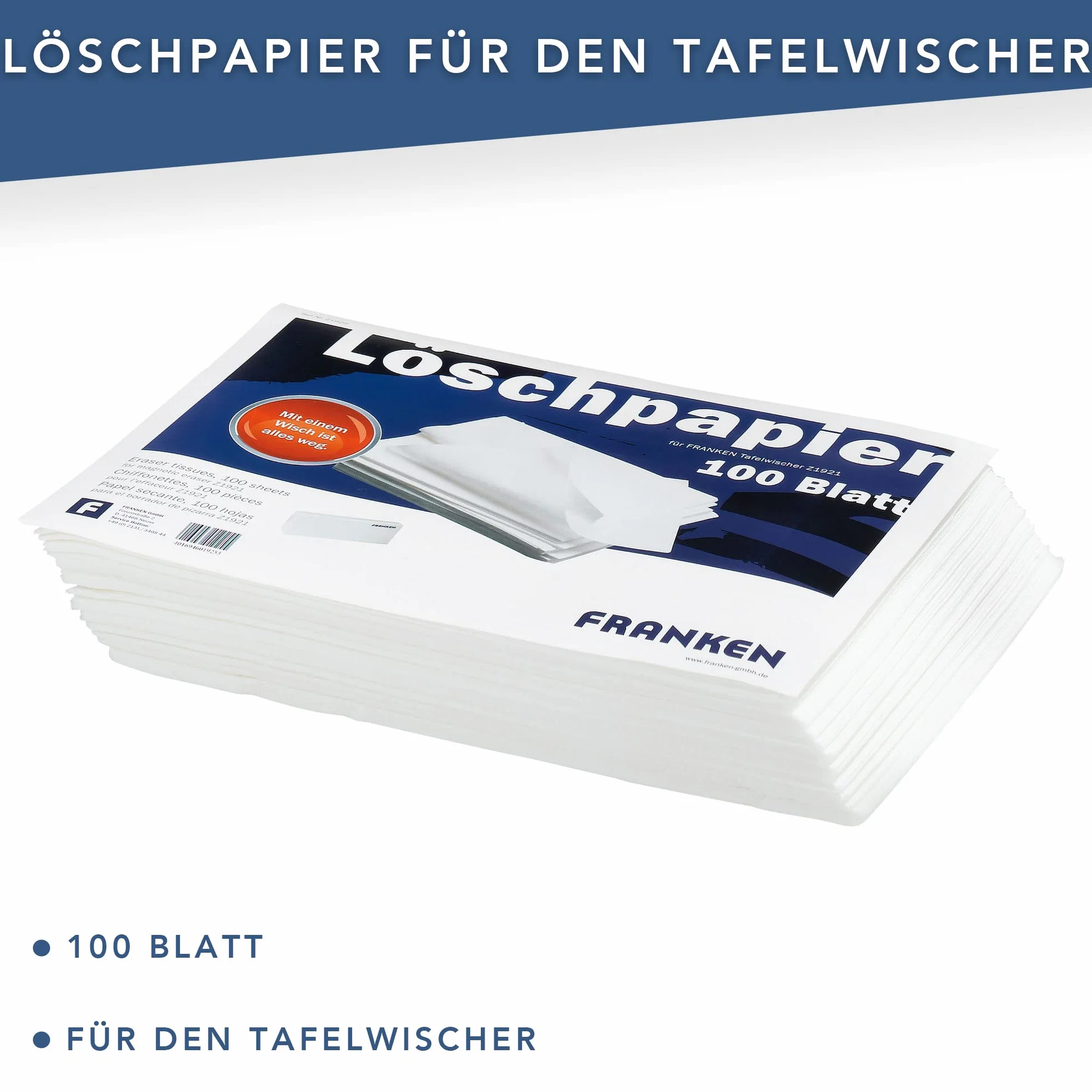 Franken Z1951 - Set iniziale per lavagna magnetica, per lavagne normali e quadrettate