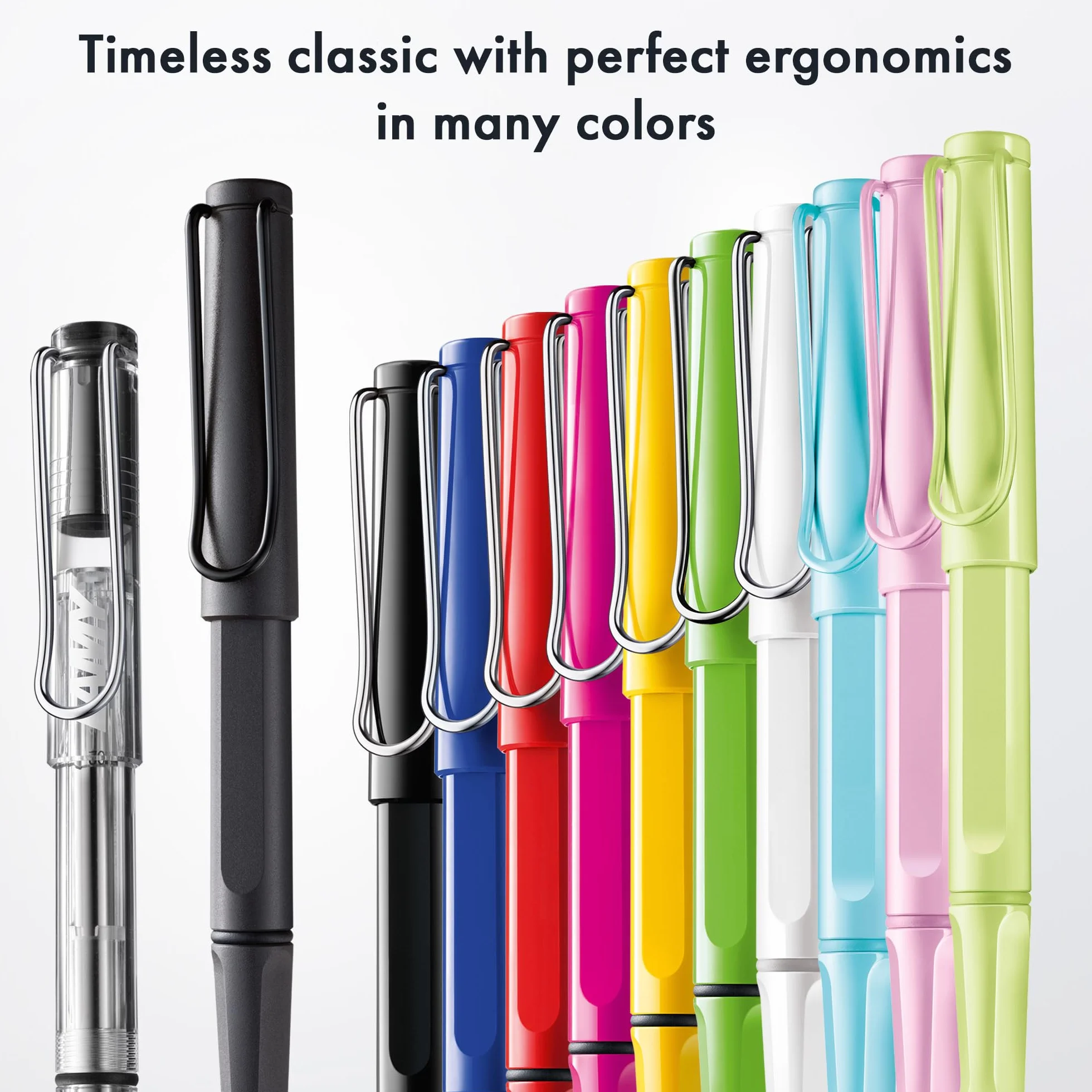 Lamy Safari roller blu M con impugnatura ergonomica, plastica ASA, ricambio M 63 incluso