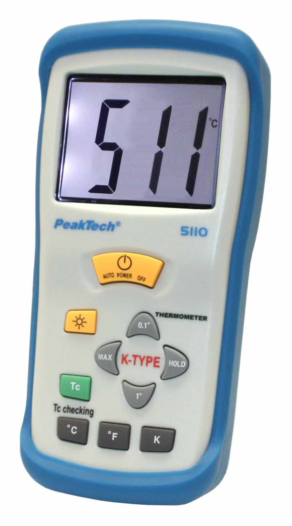 PeakTech Termometro digitale 1 canali -50°C +1300°C tipo K Sonda P 5110