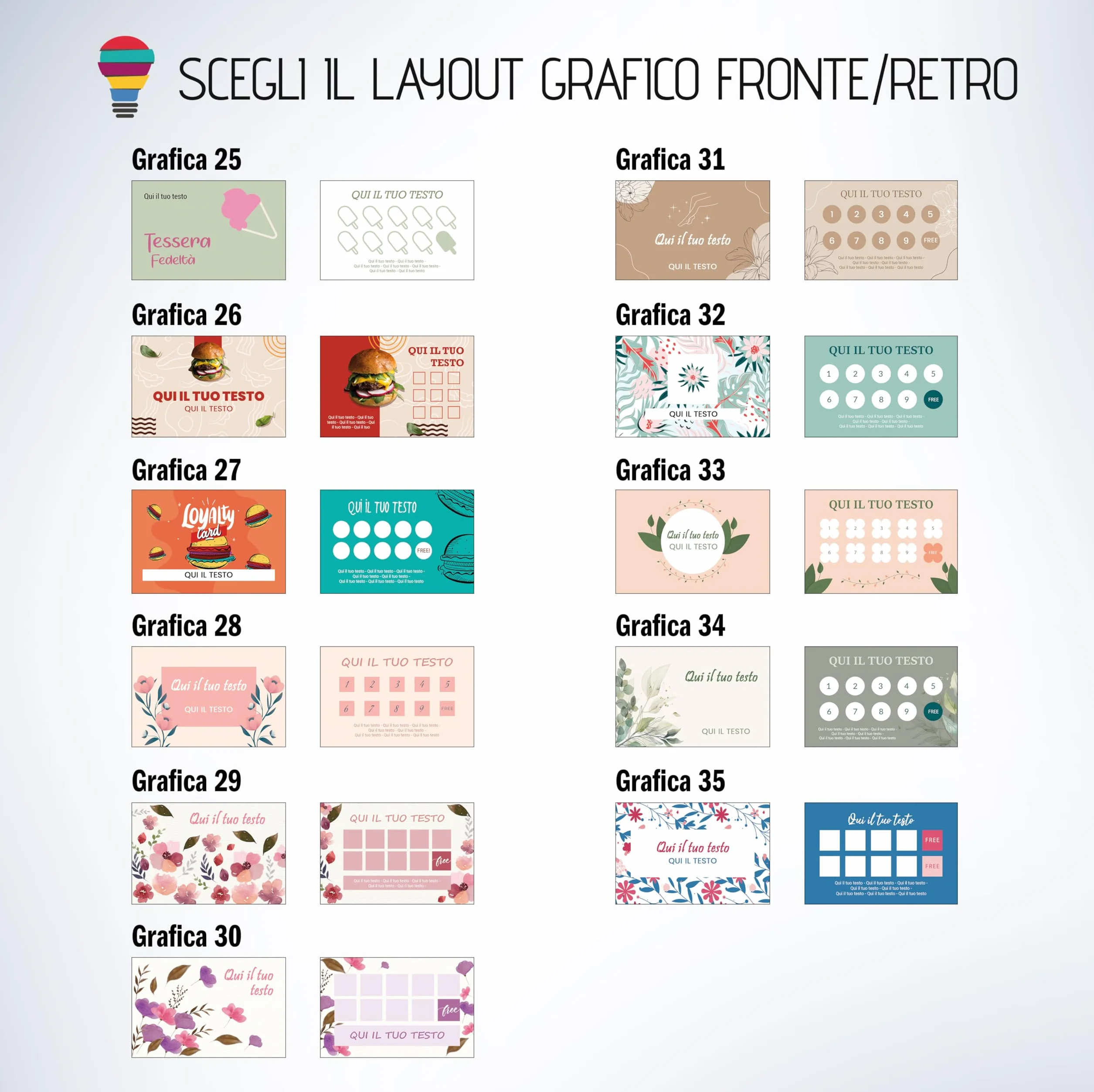 Tessere Fedeltà Personalizzate 8,5x5,5 cm Cartoncino Premium Stampa Fronte Retro 100 Pezzi