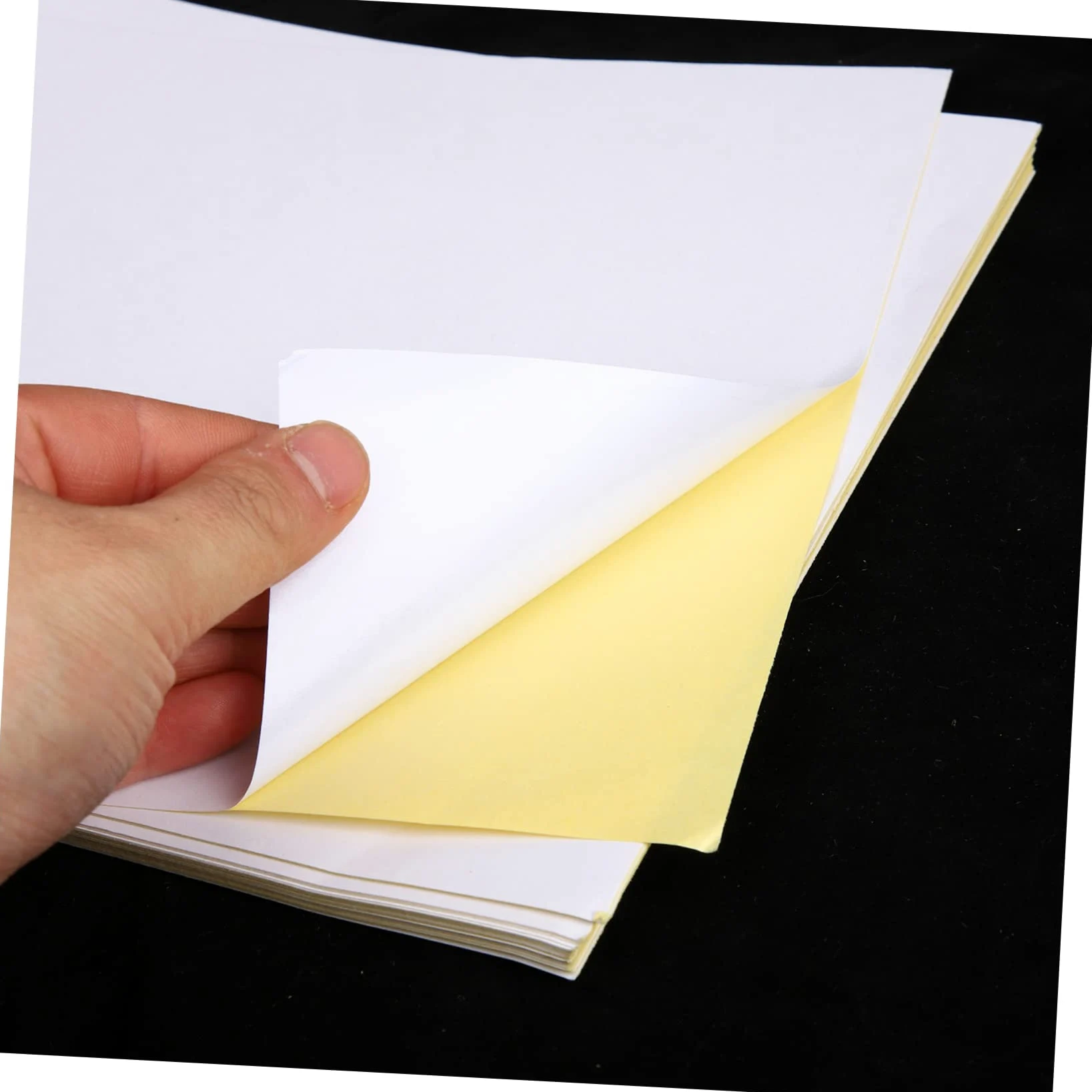 100fogli Carta Adesiva per Stampante Getto d Inchiostro Carta Adesiva Opaca per Etichette Bianca Adesivo Stampabile