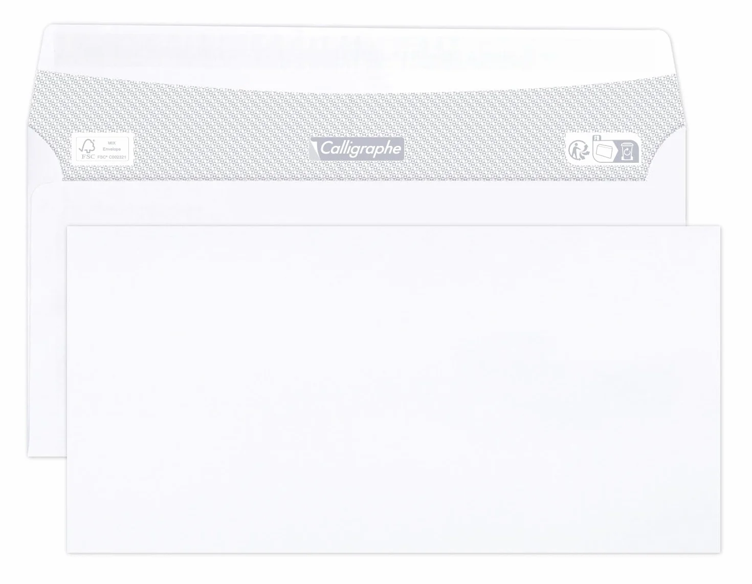 Calligraphe Clairefontaine 5965C Koperty DL 110x220mm 80g/m² Samoprzylepne 50 szt.