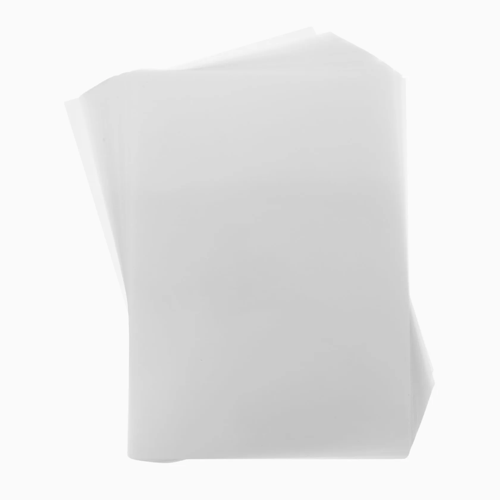 Pellicole per Laminazione 100 Pezzi Pet Eva 60 Mic Bianche | Fogli Plastica Trasparente per Laminazione, Anti-macchia e Pulibile, per Cartelli e Ausili Didattici