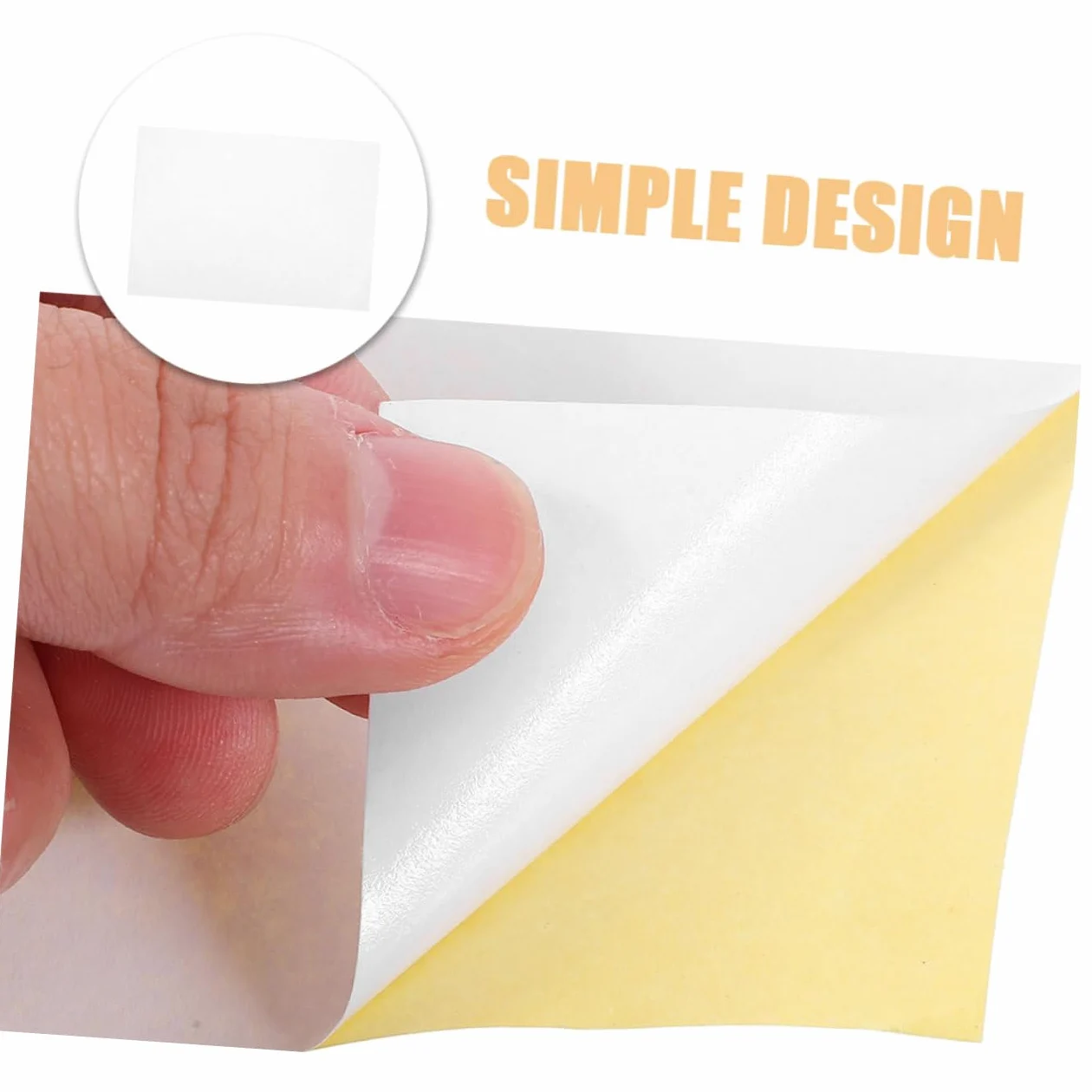 100 Fogli Adesivi per Stampante Carta Adesiva Stampabile Opaca Etichette Adesive Rettangolari Carta per Fotocopie Adesiva