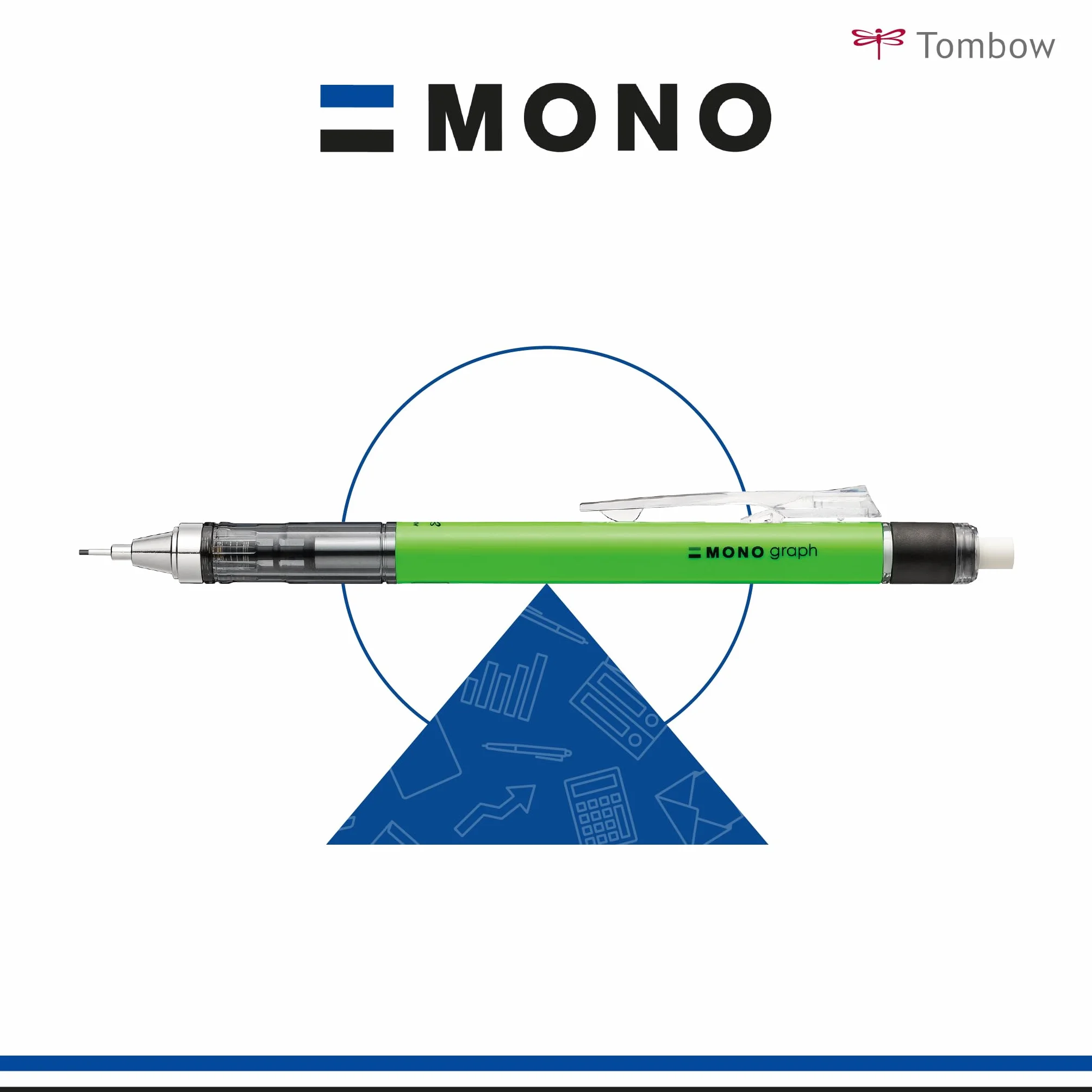 Tombow Mono Graph Matita meccanica 0,7 mm Giallo neon
