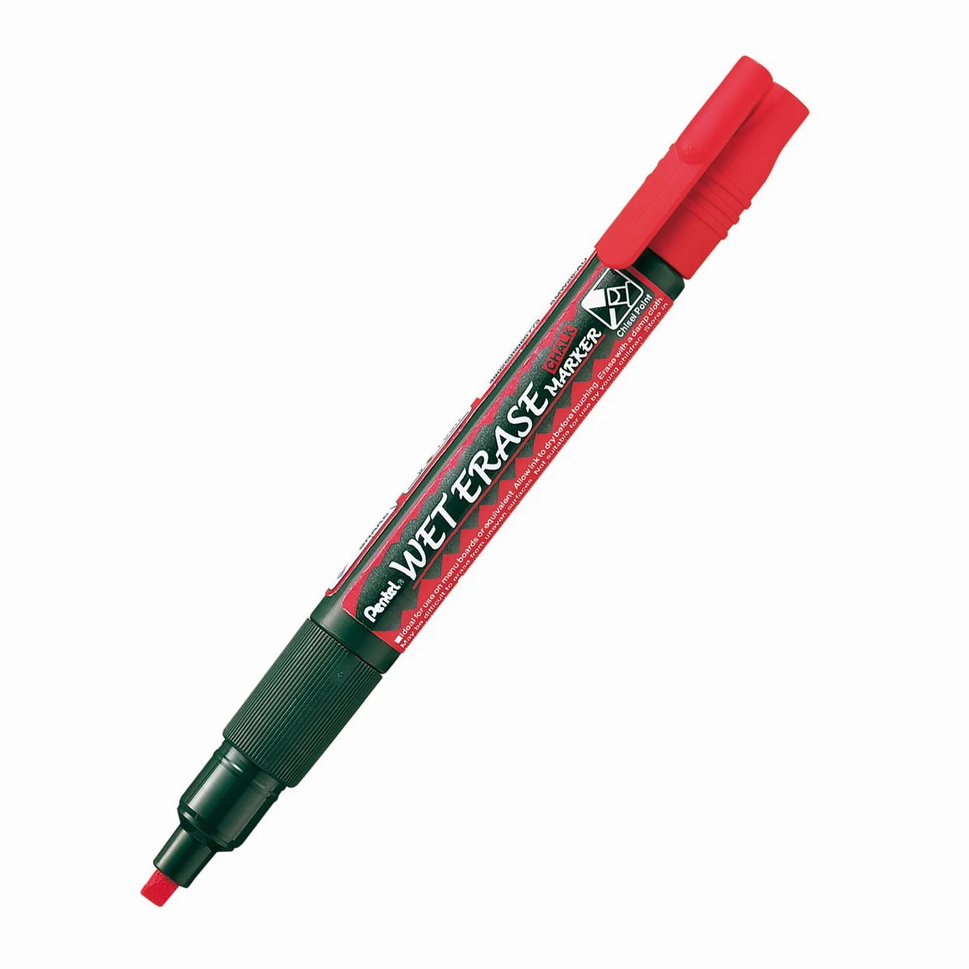 Pennarello gesso cancellabile Wet Erase rosso (12 pezzi)