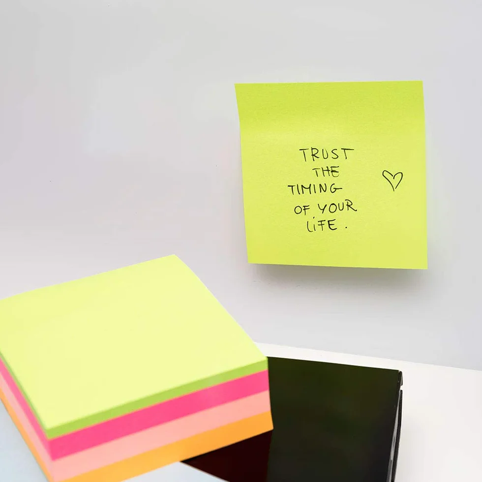 D.RECT 9261 Cubo 450 Foglietti Adesivi 75x75mm Colori Neon