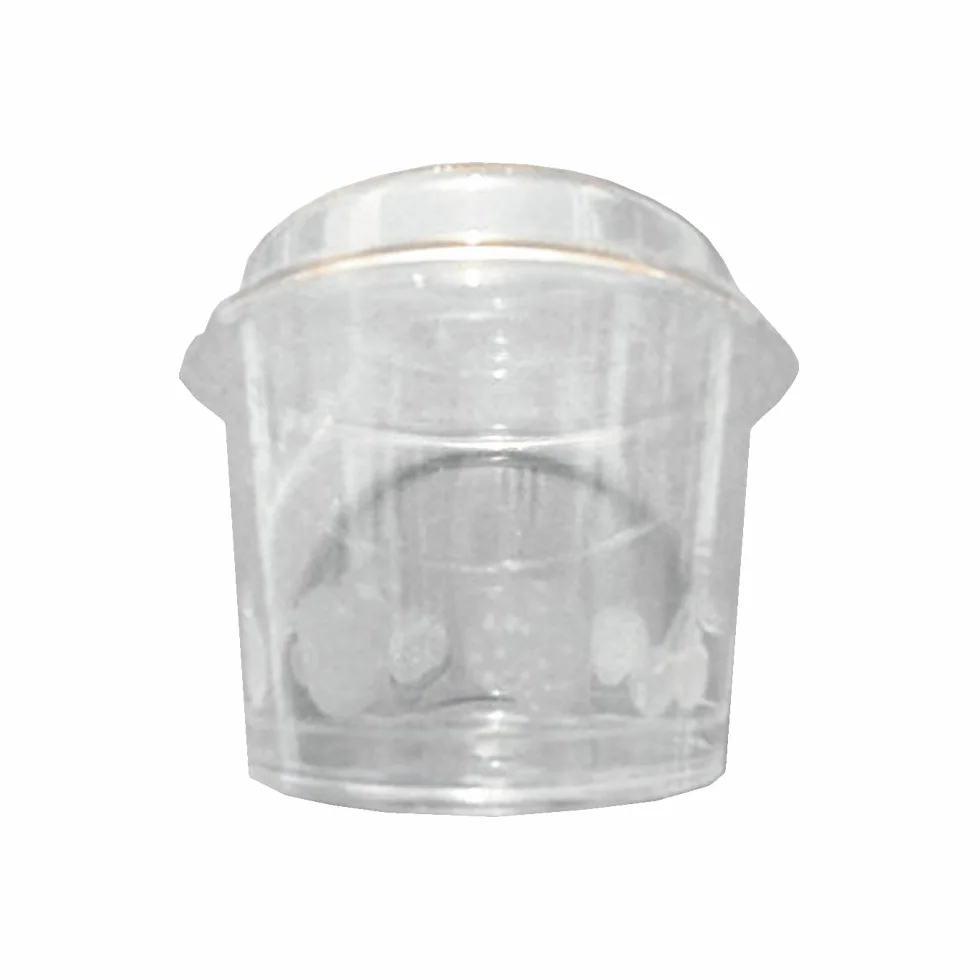 Coppette di Plastica CC 150 con Coperchio per Yogurt Gelati Trasparenti Colorate PZ 200