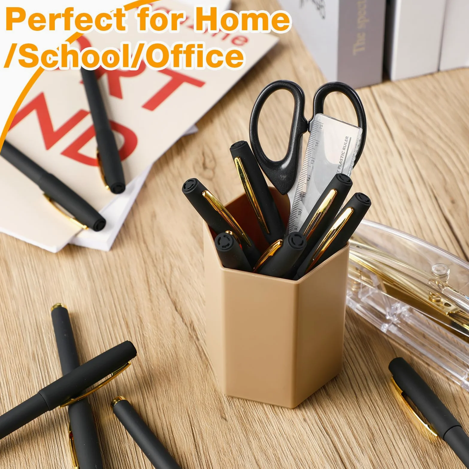 Outus 60 penne a sfera con inchiostro gel nero, punta ultra fine, penne a sfera in gel per ufficio, scuola, scrittura, prendere appunti, schizzi