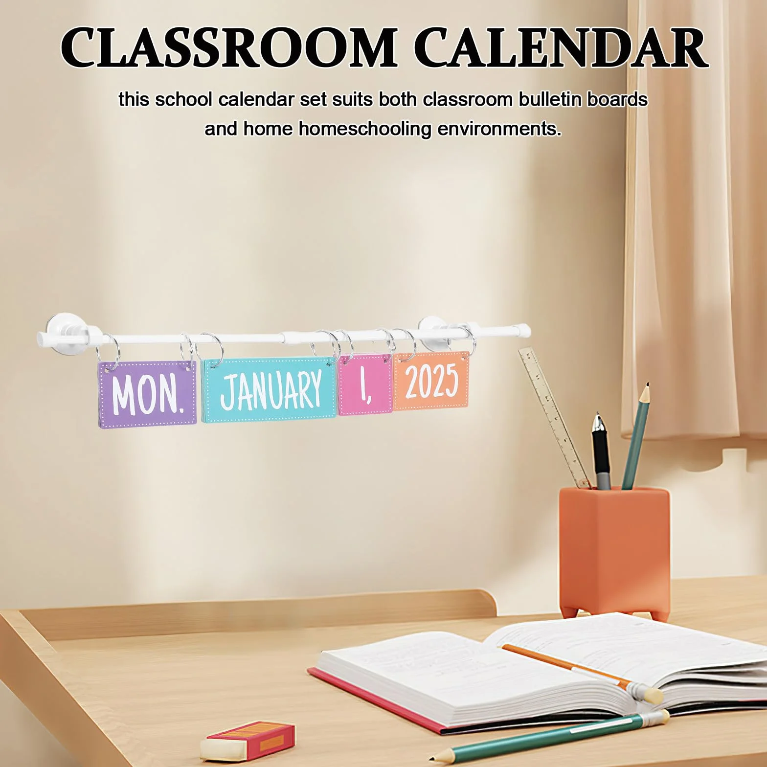 DOITOOL Calendario Didattico Flip per Classe Calendario Magnetico Mensile Bacheca Interattiva per Insegnanti e Homeschooling