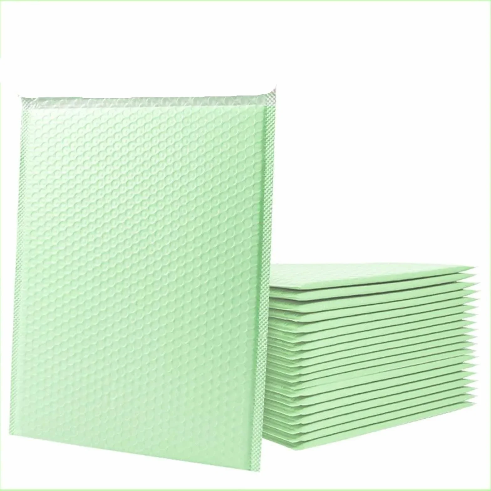 10/100 pezzi di sacchetti a bolle d'aria impermeabili con sigillo adesivo for custodie for telefoni, buste imbottite, sacchetti for la spedizione automatica(Green-11x15CM,100pcs)