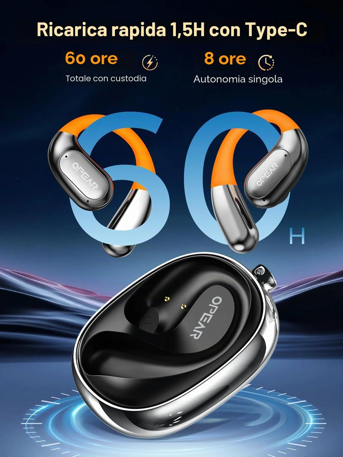 2026 AI Cuffie Traduzione Simultanea, Auricolari Traduttore Simultaneo Bluetooth 5.4, 4 in1 Traduttore Simultaneo Vocale 60 ore con ENC, 150 Lingue Auricolari Traduttori Istantanei Vocali Gratuite