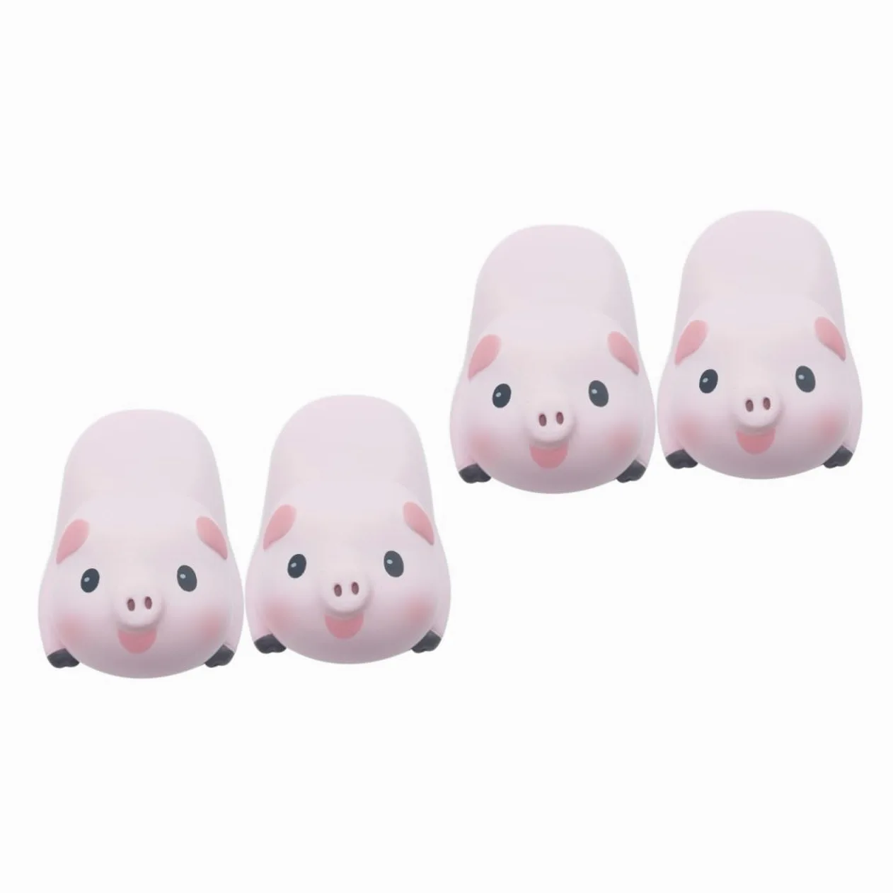 SHINEOFI 4pezzi Tappetino Poggiapolsi Ergonomico Elasticizzato Per Mouse Design Forma Di Maialino Comfort Ottimale Per Ufficio e Giochi Colore Rosa