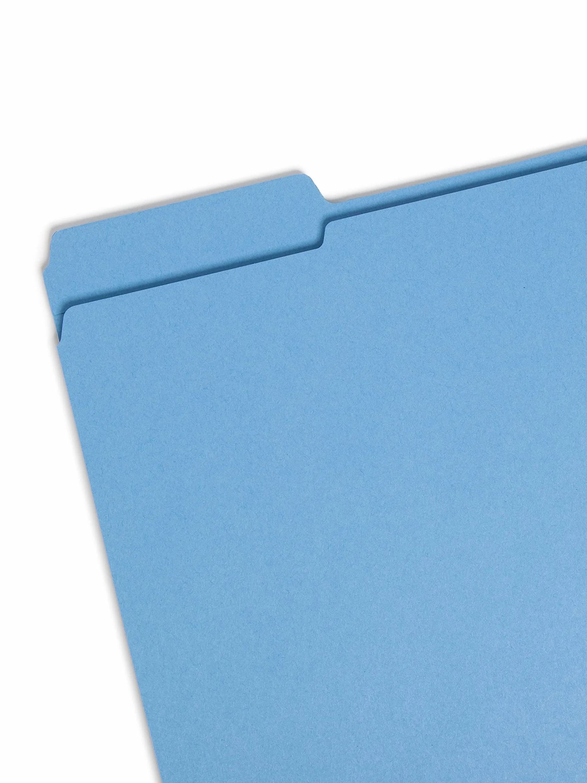 Smead Colored Folders Reinforced Tab Letter Blue Plastica Blu cartella