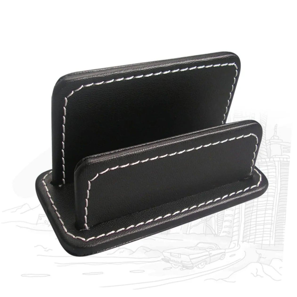 3pezzi Espositivo Per Biglietti Visita Pelle Pu Elegante Organizer Per e Biglietti Visita Design e Per Ufficio e Presentazioni