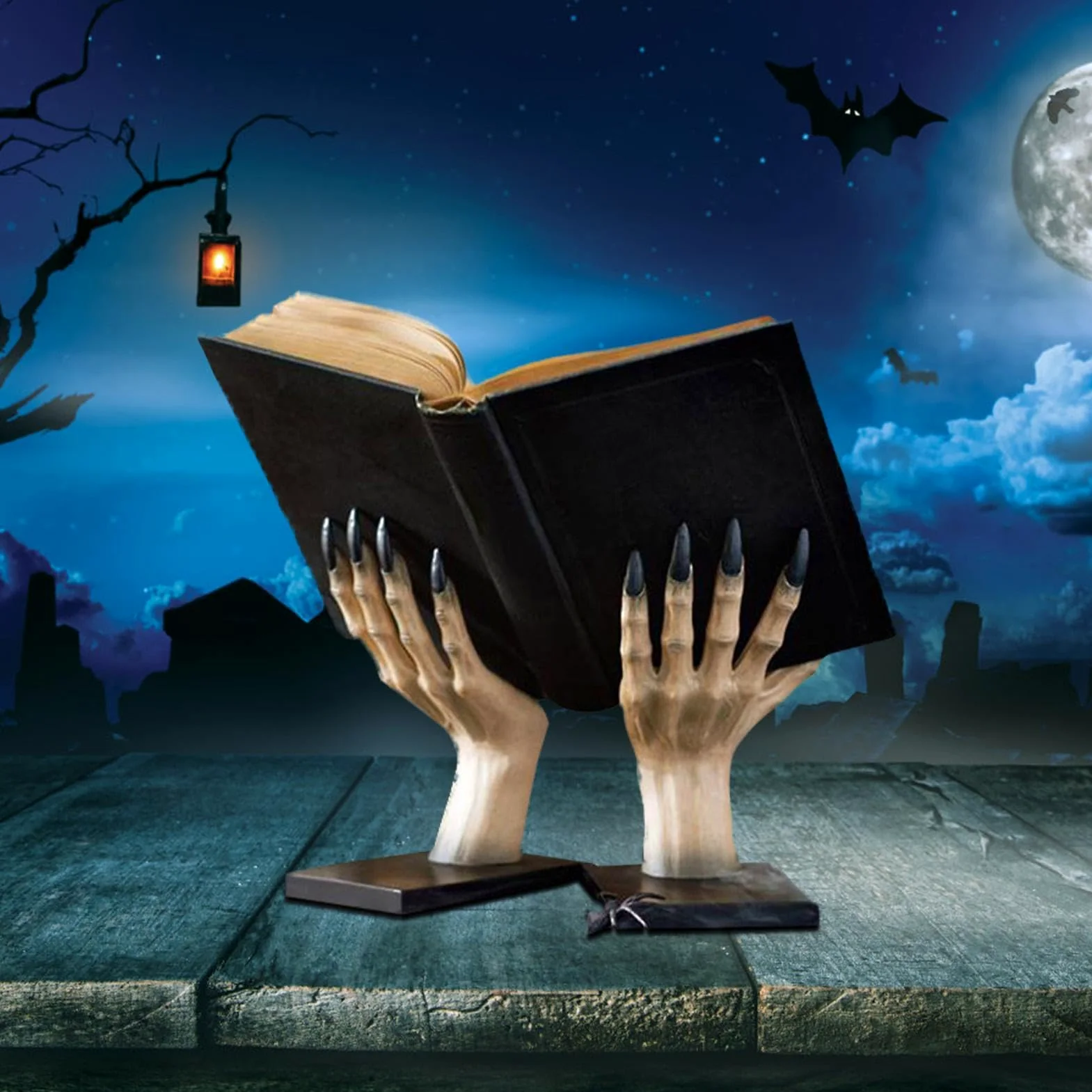 Reggilibri Originali Supporto Mani Di Gotiche In Resina Per Halloween | Fermalibri Per Studenti Donne Uomini Giovani Casa Biblioteca Scuola Soggiorno Camera Da
