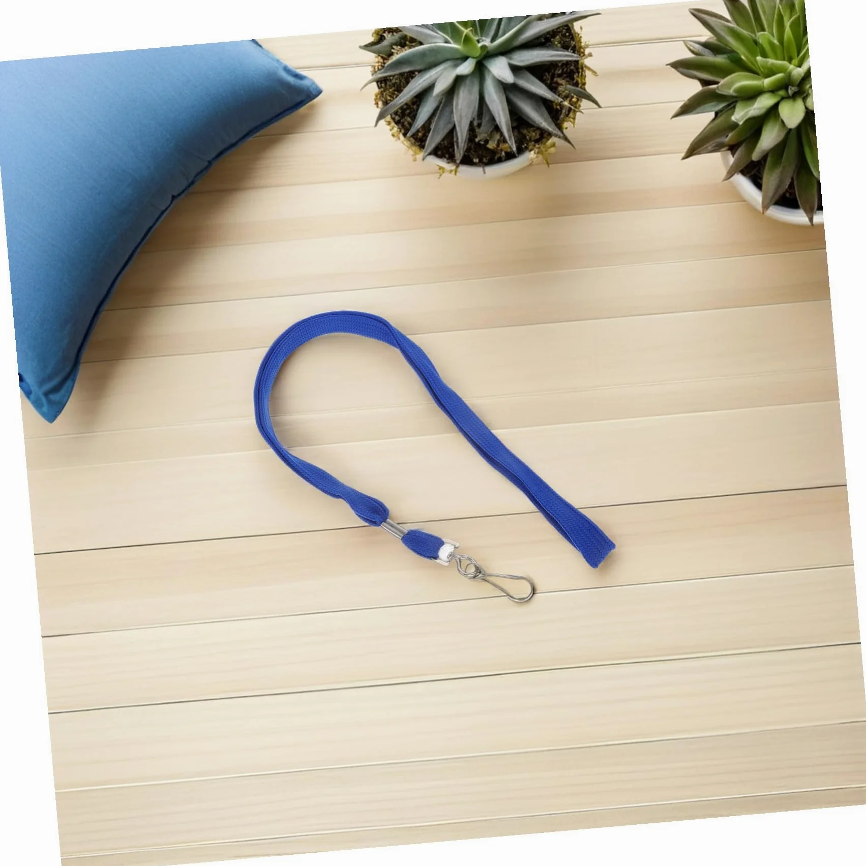 100 pezzi Laccio da Collo Porta Badge con Gancio Staccabile Blu Lanyard Resistente per Insegnanti Ufficio e Scuola Comodo e Antintasamento