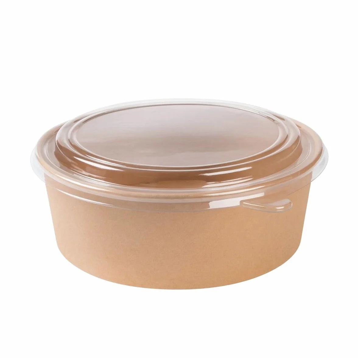 200 Bowl Poke 750 ml con Coperchi - Cartone Rivestimento PLA - Resistenti a Cibi Umidi e Unti