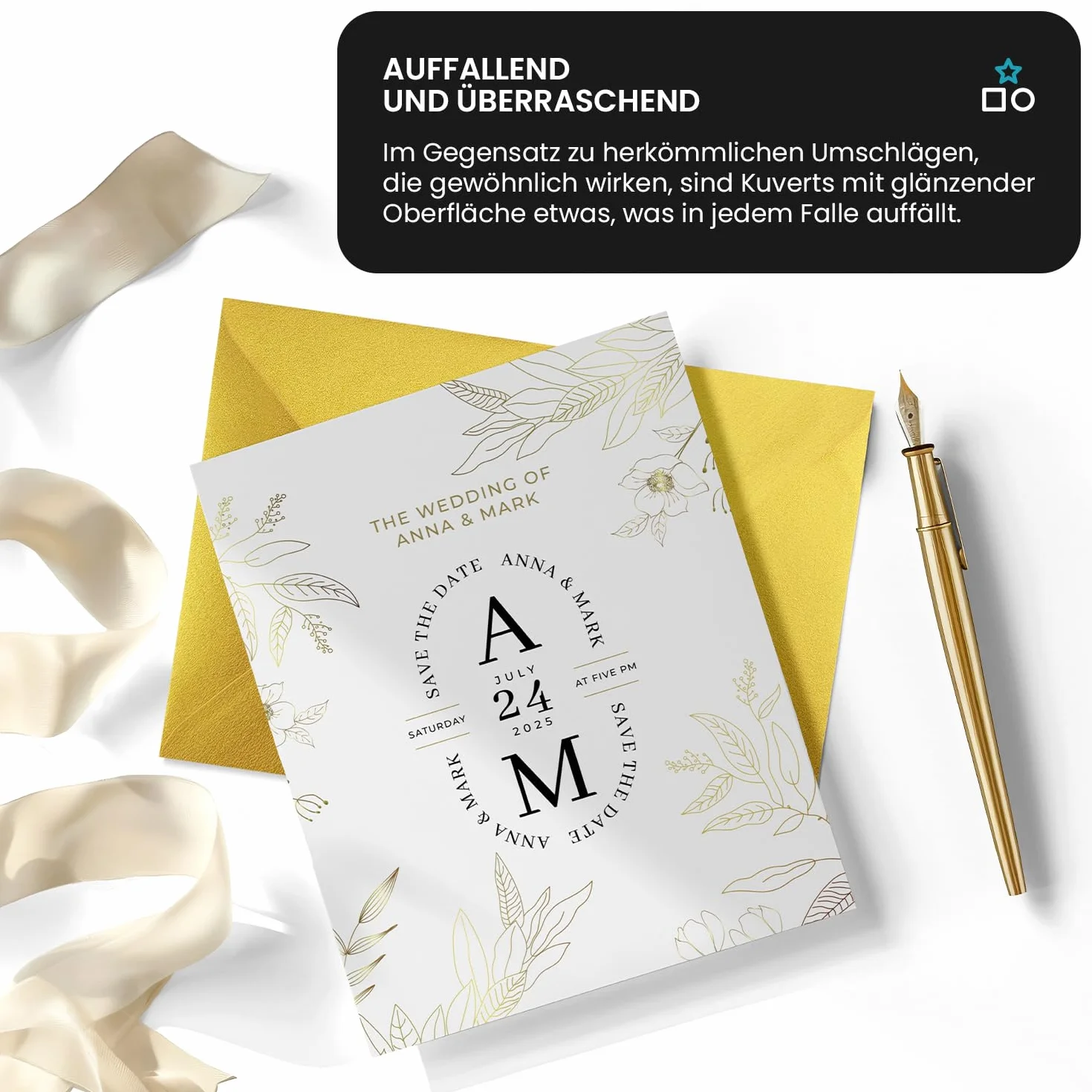 Aster Metallic Silver Netuno 100 buste lettere argento perlato formato C6 114x162 mm 120g