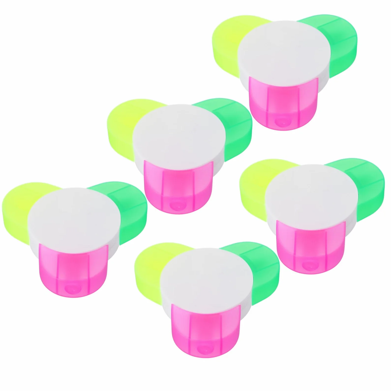 Angoily 3 Set Evidenziatori Colorati Fluorescenti Per Scuola E Ufficio Per Decorazioni Scrapbook Assortiti Per Ogni 5 Pezzi * 3
