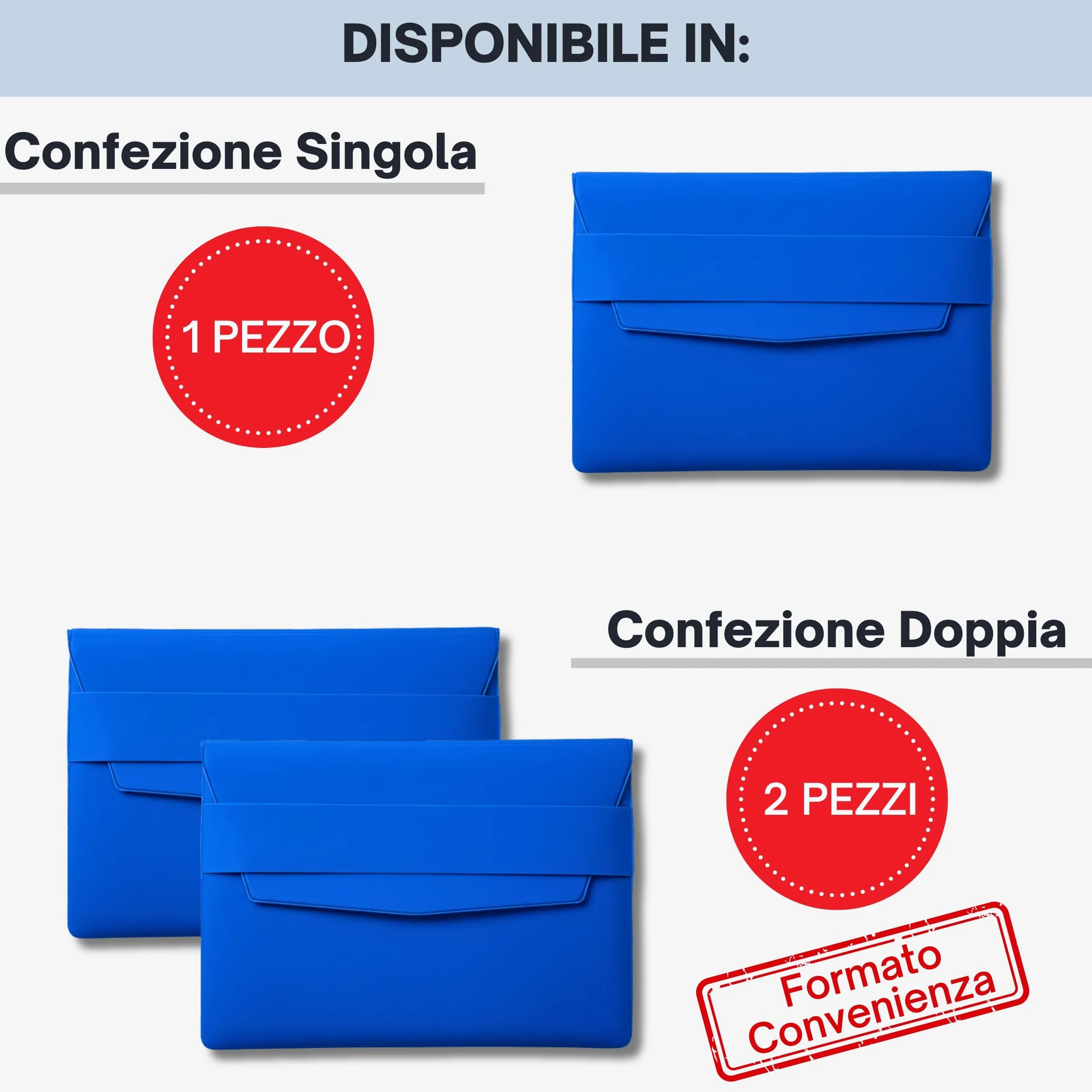 STALIVA 2 Pezzi Porta Documenti Auto Moto, Porta Libretto Auto e Assicurazione, Cartellina Portadocumenti da Viaggio Bluette