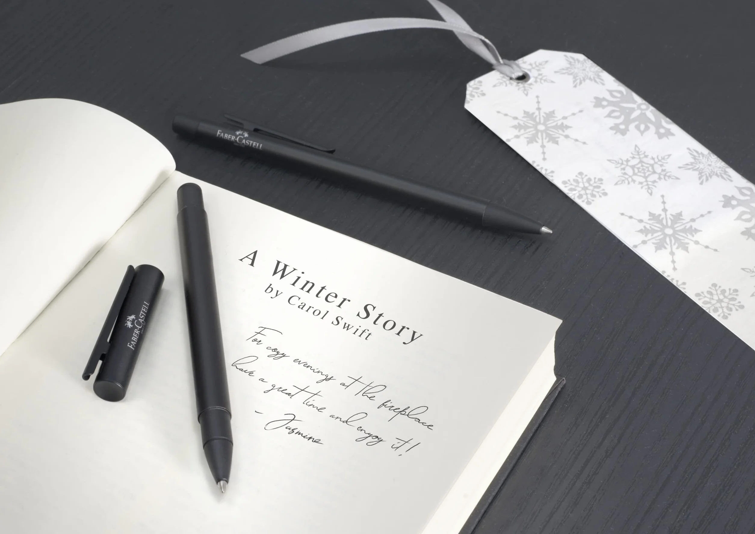 Faber-Castell - Penna a sfera Neo Slim, nero | Roller raffinato con corpo sottile in metallo e punta in ceramica