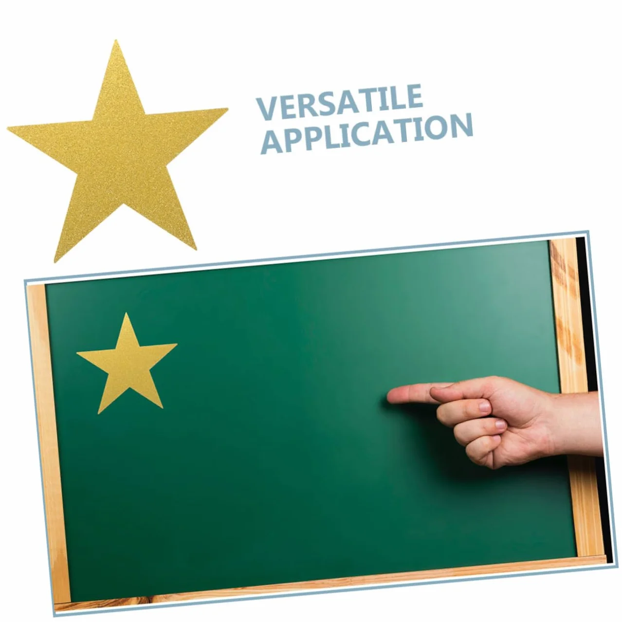 Stelle a Cinque Punte Carta Artigianale Glitter Oro 60 Pezzi per Decorazioni Fai-da-te