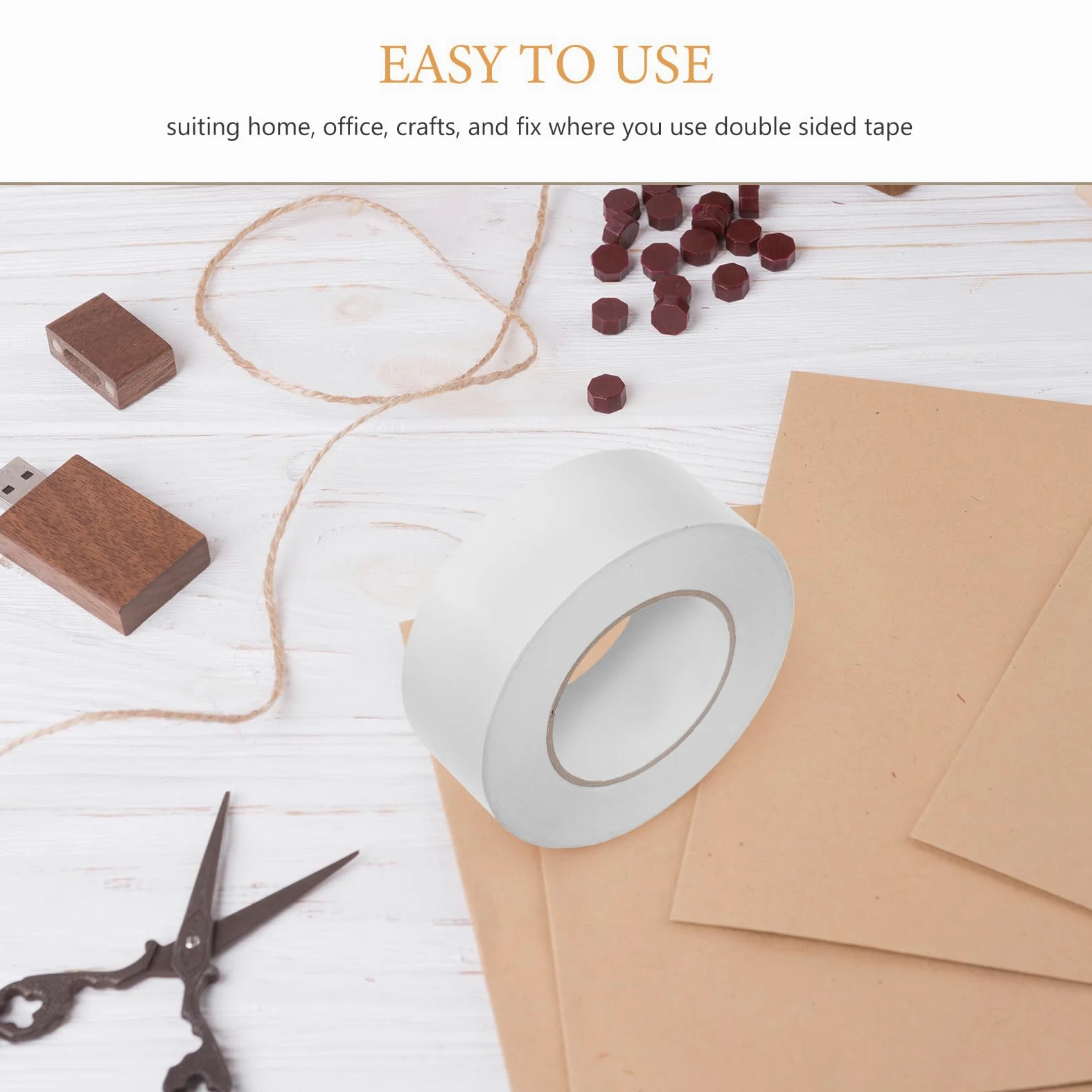 ifundom 1rotolo Nastro Biadesivo Trasparente Forte Adesione senza Residui per Fissaggio Invisibile su Ceramica Pet e Progetti Creativi