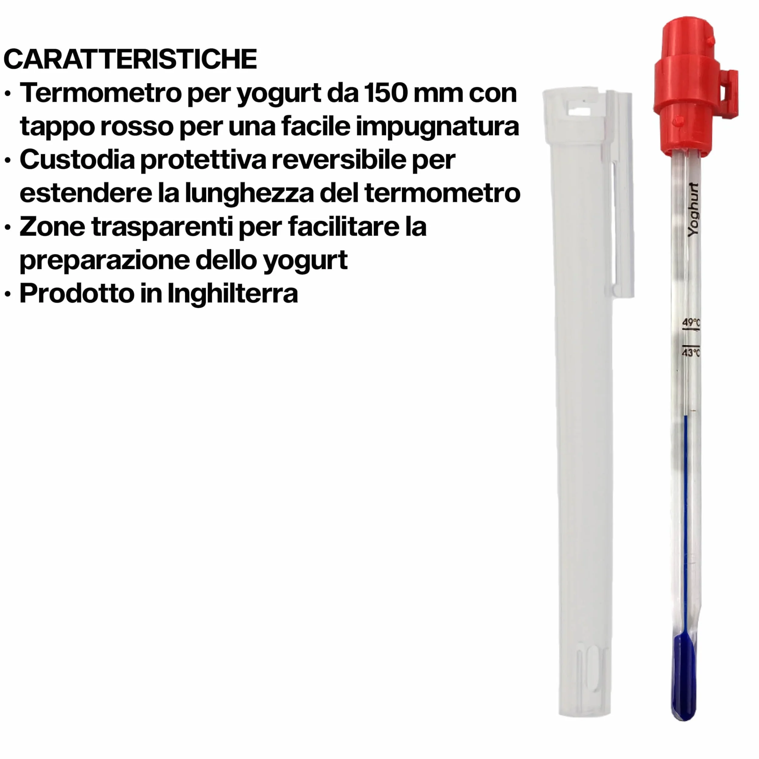 Brannan Termometro per yogurt 150 mm
