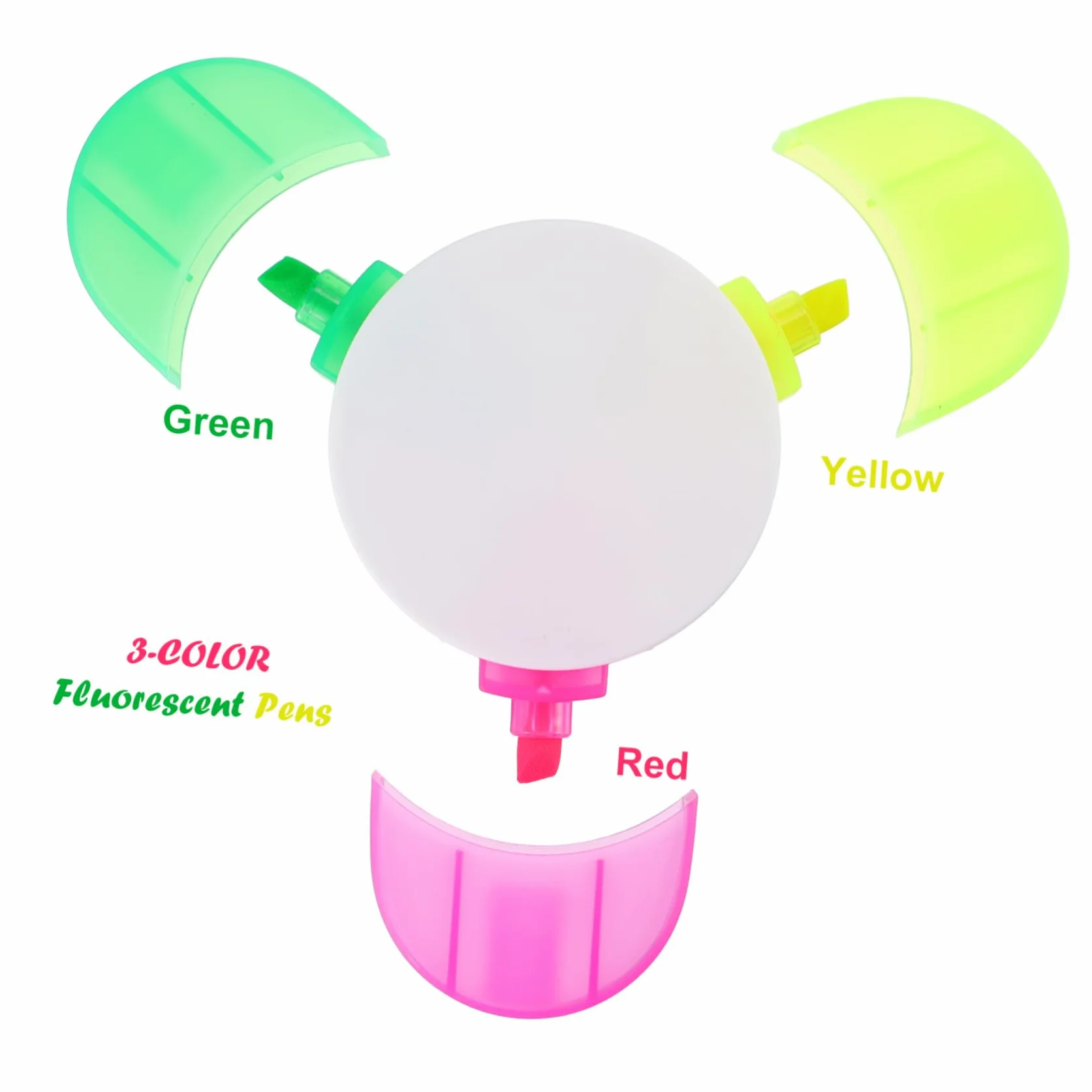Uonlytech 3 set Evidenziatori Penne Fluorescenti Pennarelli Fluorescenti Penne Per Diario Pennarelli Articoli Per Ufficio Per Prendere Appunti Cancelleria Per 5 pezzi * 3