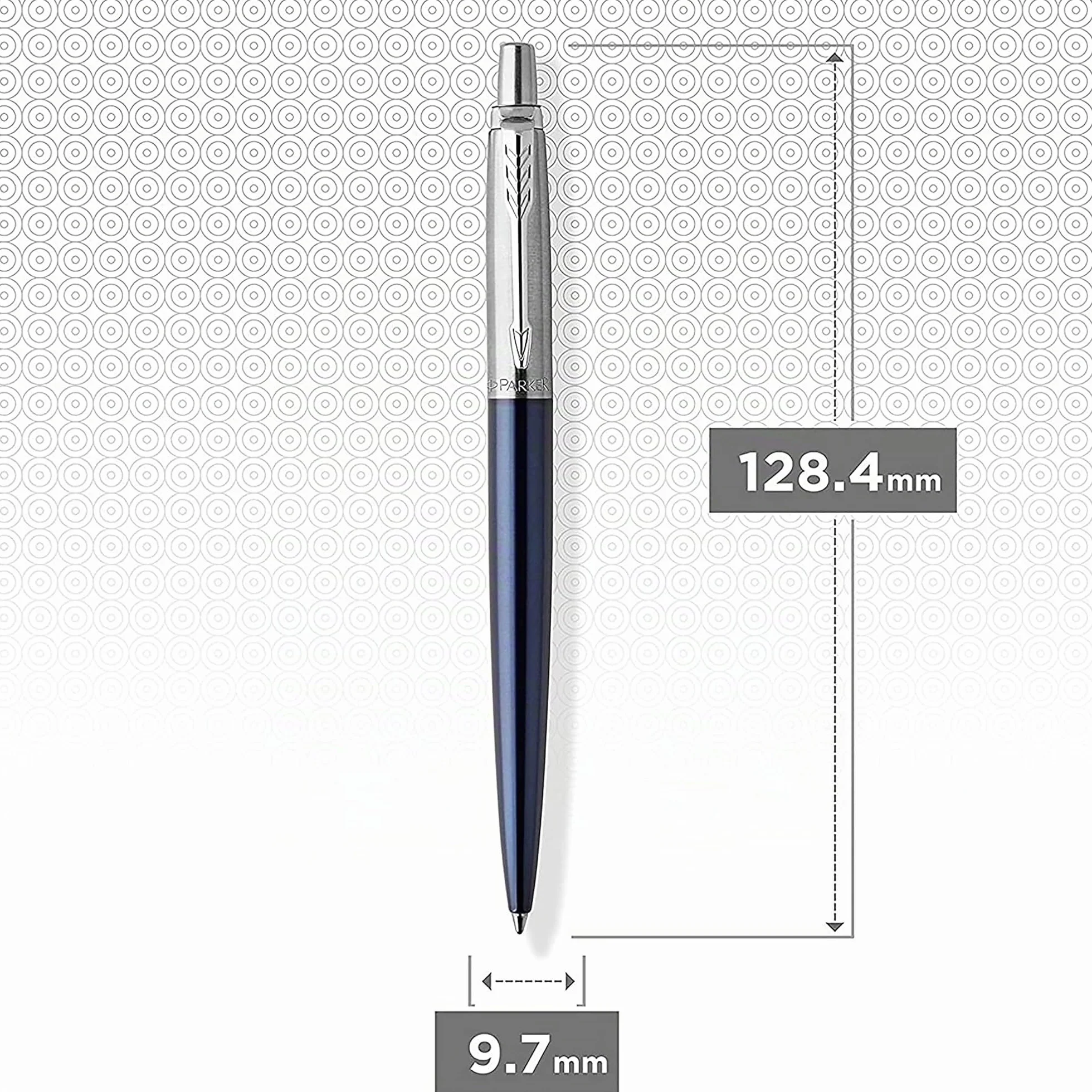 Parker Jotter Penna a Sfera Punta Media Nero 2 Pezzi Confezione Regalo Acciaio Inossidabile