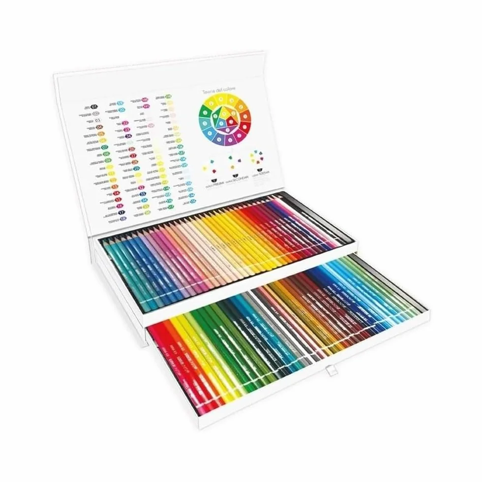 Tinta Unita Cassettiera 72 Pastelli Xl Colorati Mina 4 Mm