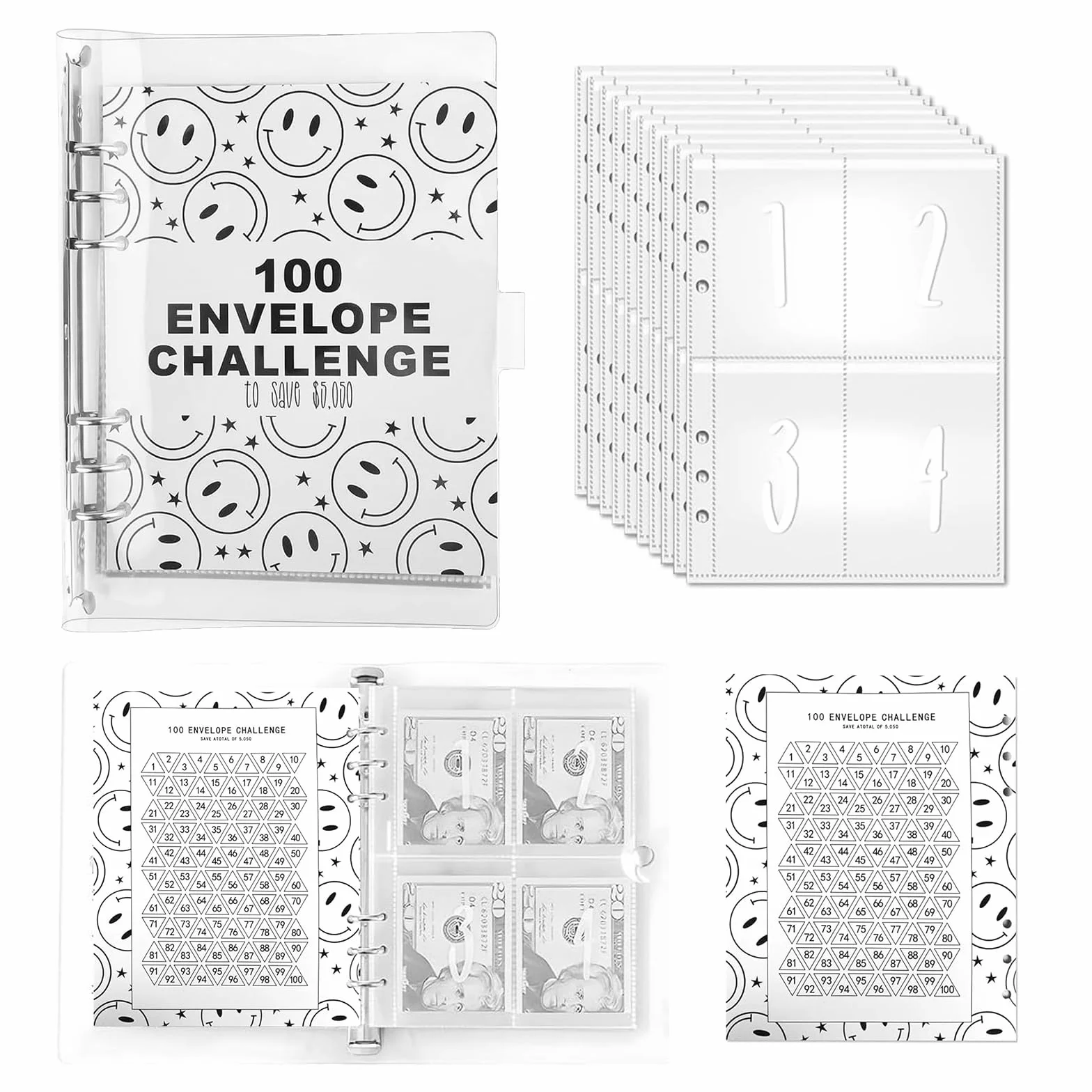 Agenda Del Risparmio 5050 Euro 100 Buste Money Binder