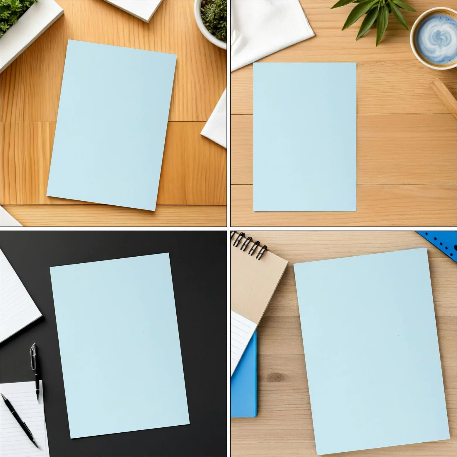 NUOBESTY 200pezzi Carta Colorata Blu Per Fotocopie Carta Per Stampanti Fronte-retro Multiuso Per Ufficio Scuola e Lavori Artigianali