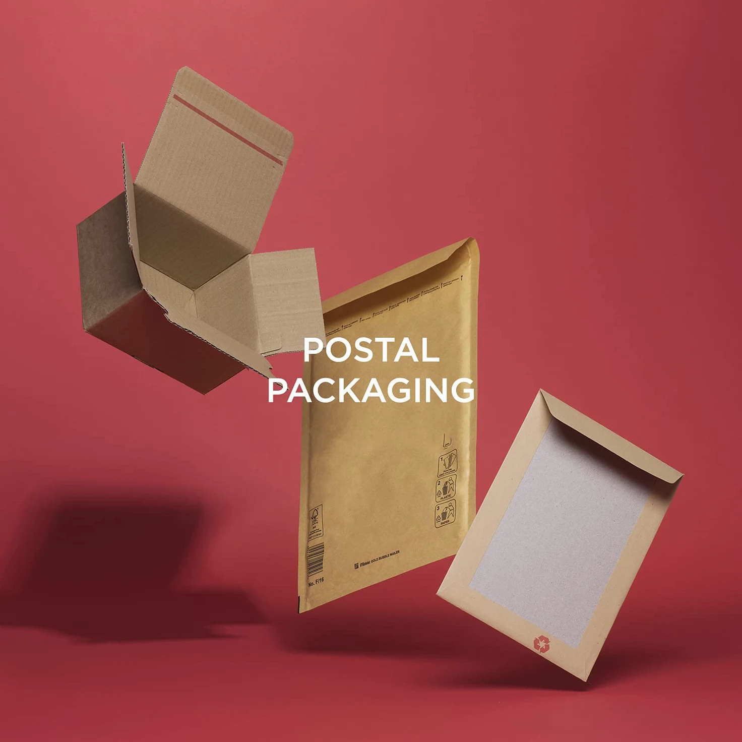 Blake VITA Packaging 530 x 480 mm 110 g/m2 Busta da spedizione in carta Kraft Stacca e sigilla (KMB1180) Marrone naturale, Confezione da 100
