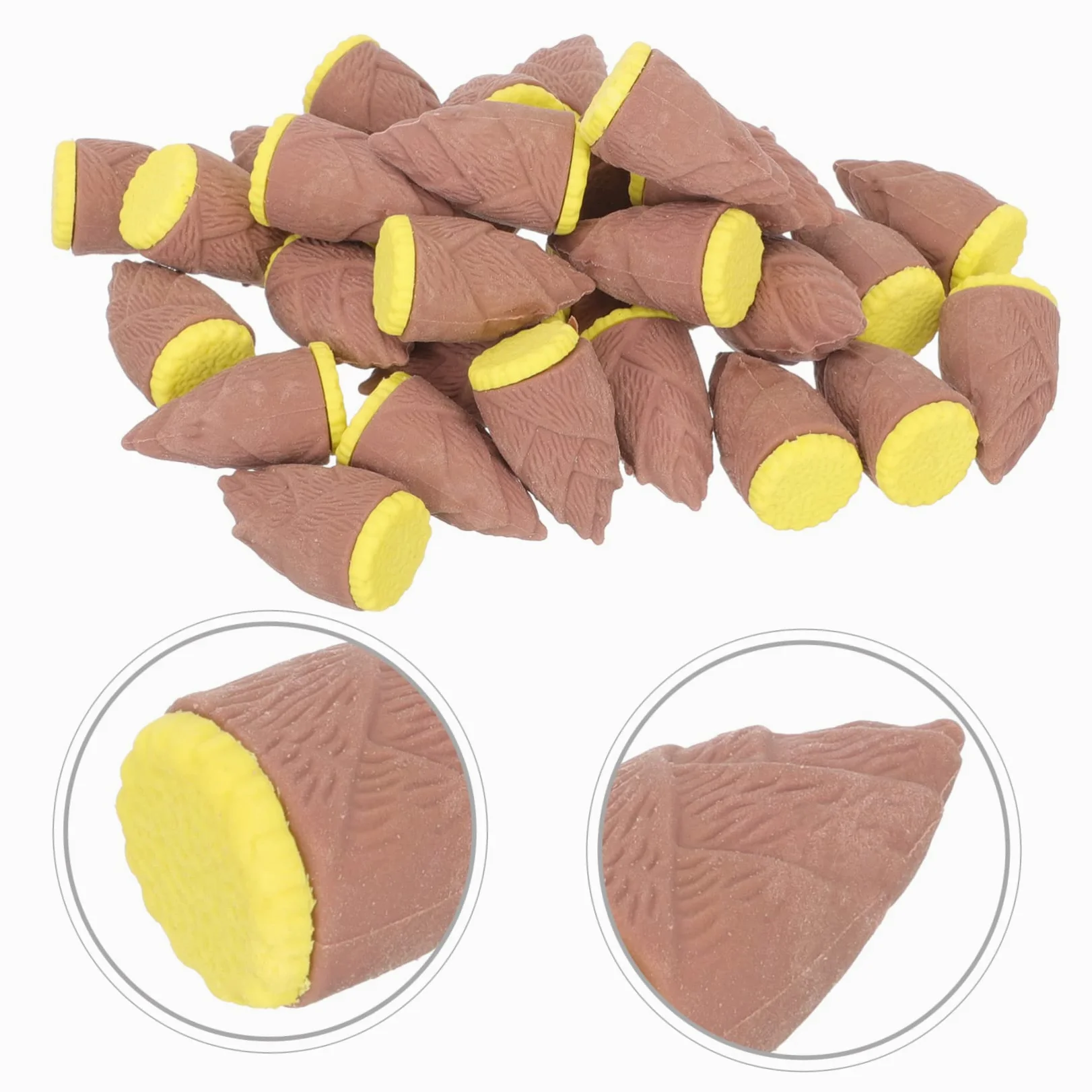 NUOBESTY 4 Set Gomma Per Zucca Frutta Finta Cibo Mini Decorazione Di Finta Frutta Gomme Da Cancellare Per Gli Studenti Gomme Da Cancellare Per Verdure 30 Pezzi * 4