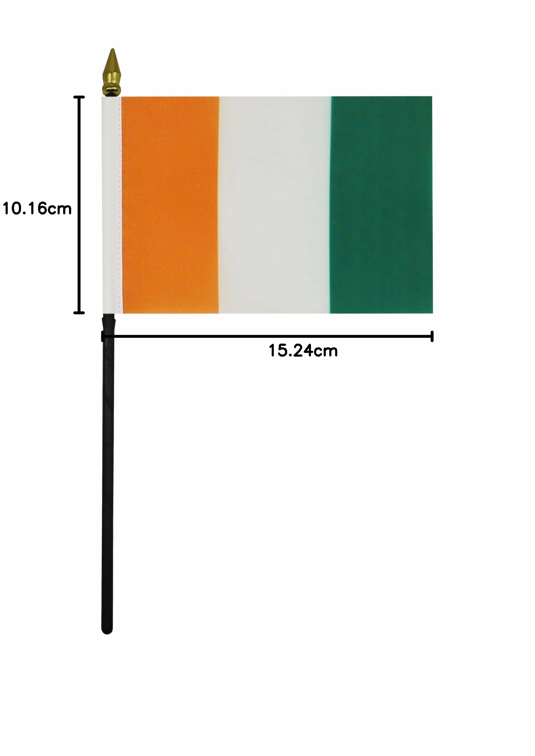AZ FLAG Bandiera da Tavolo Costa D'Avorio 15x10cm Punta Dorata