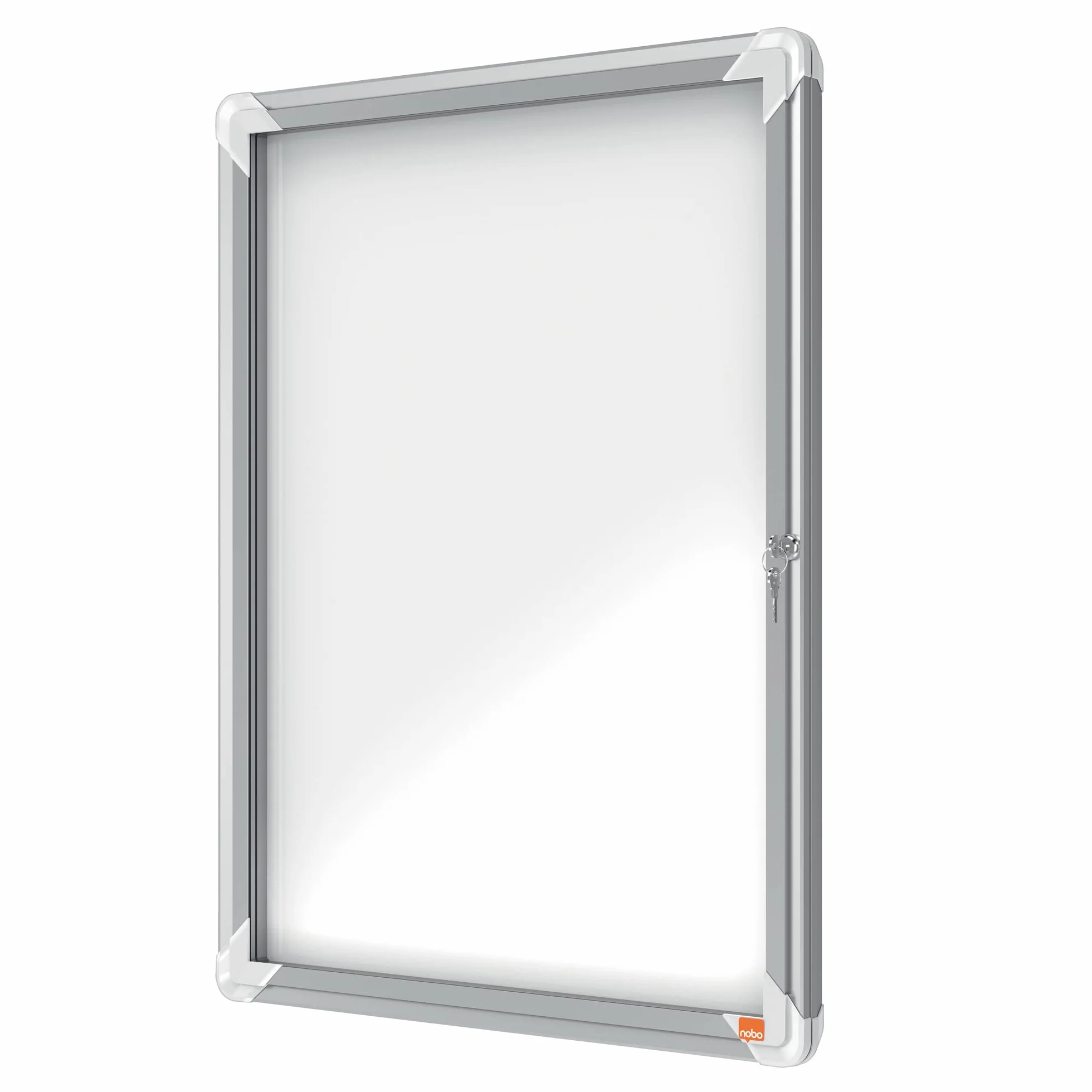 Nobo Bacheca Magnetica per Esterno con Serratura, 4 x A4, Gamma Premium Plus, Bianco, 1902577