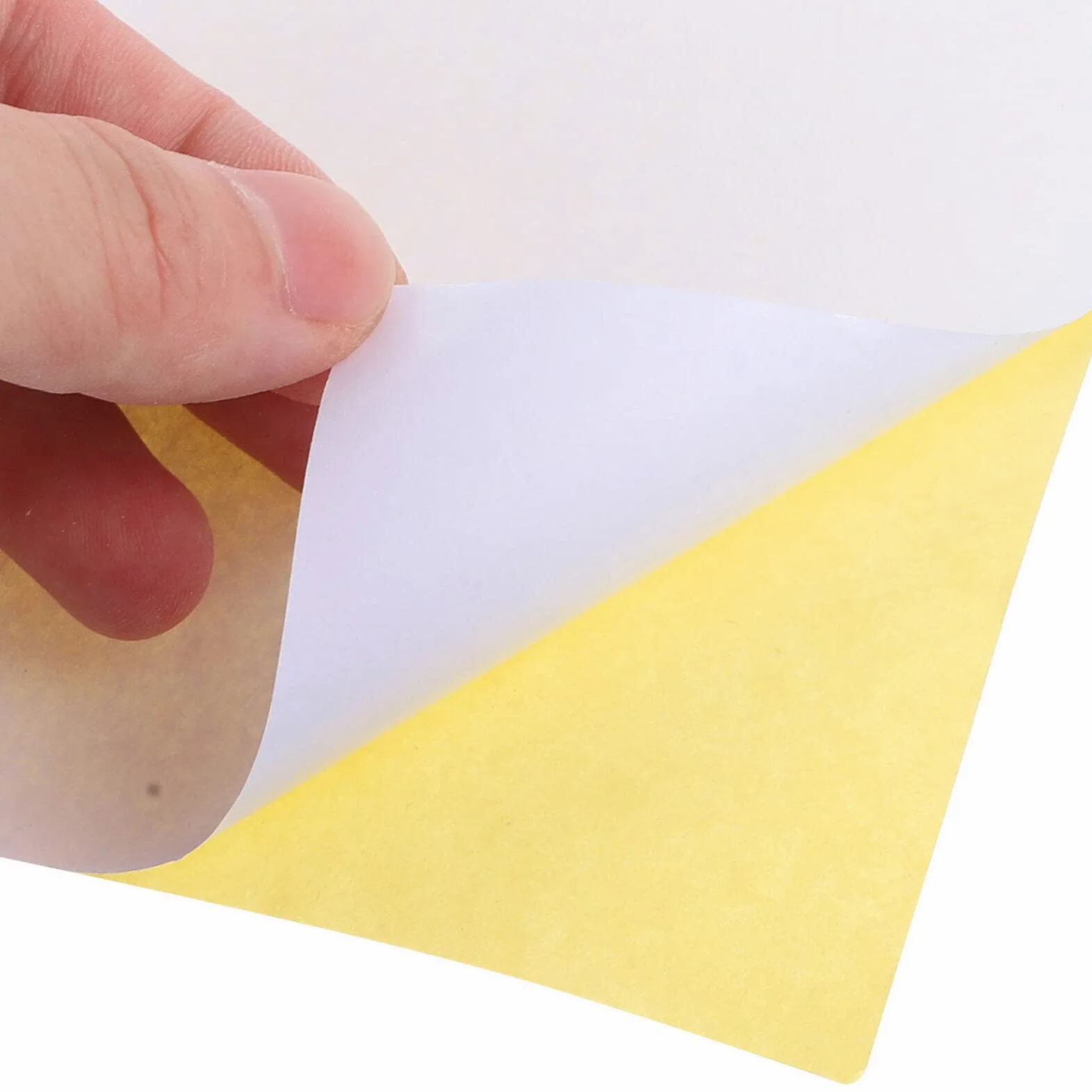 Carta Adesiva Stampante A4 Bianca 100 Fogli, Scrivibile | Progetti Artistici e Cartellini Prezzo, Autoadesiva, Carta Leggera che Non Si Deforma