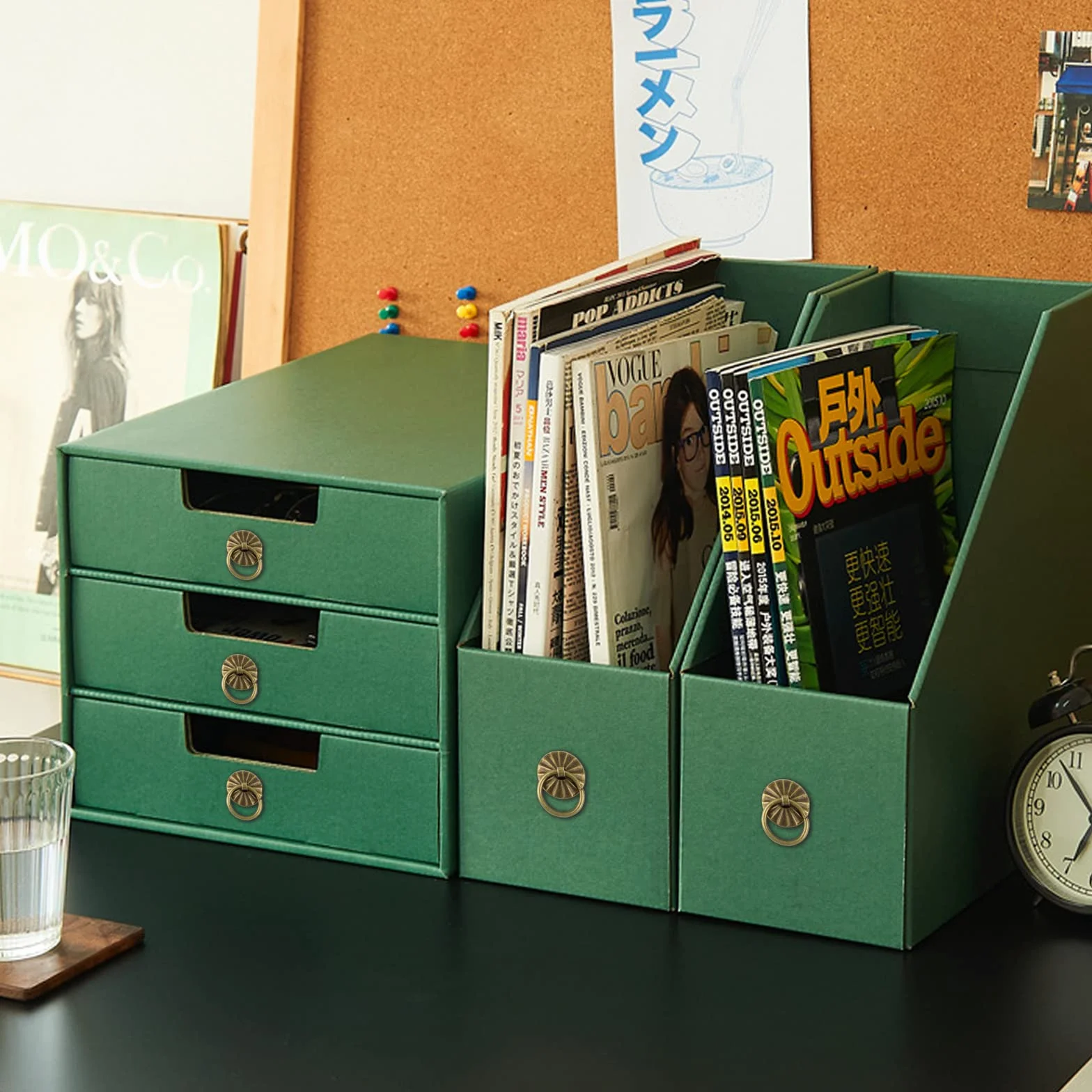 BETESSIN 40pz Fermacampioni in Metallo Mini Brads con Anelli di Estrazione per Cassetto Armadietto Borsa