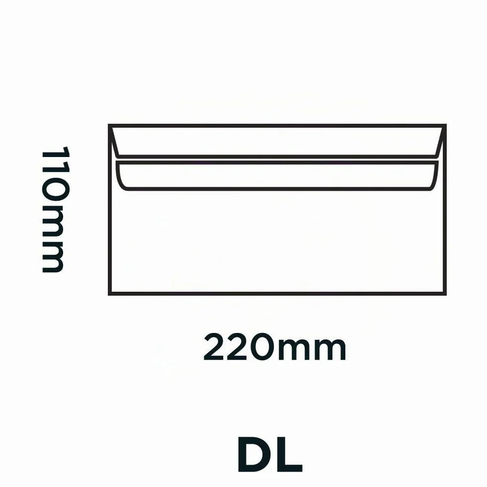 Blake Everyday Buste Autosigillante 110 x 220 mm 90 g/m2 Bianco Confezione da 50