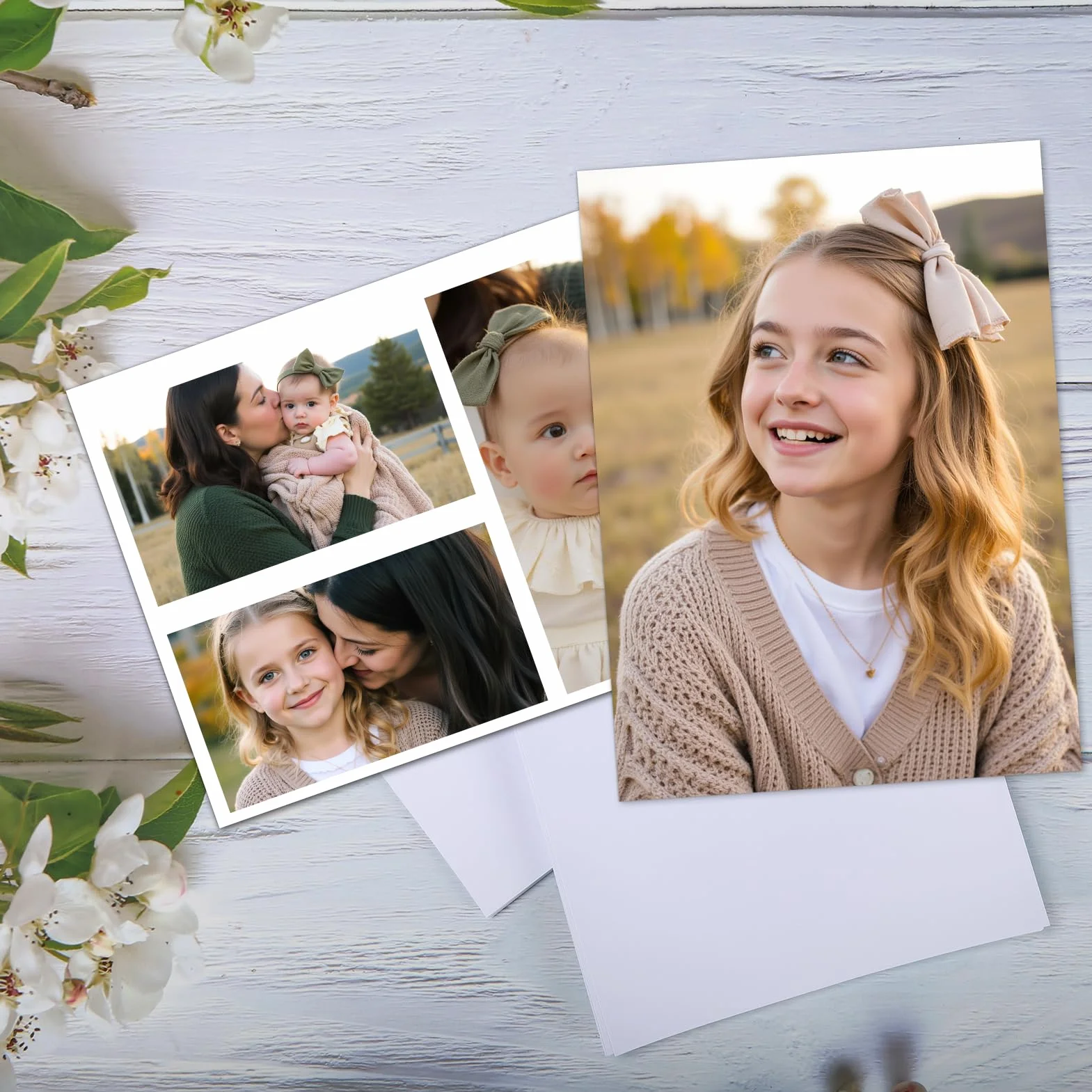Carta Fotografica A4 Lucida 200 g/m² 100 Fogli 21 x 29,7 cm per Foto Immagini Volantini